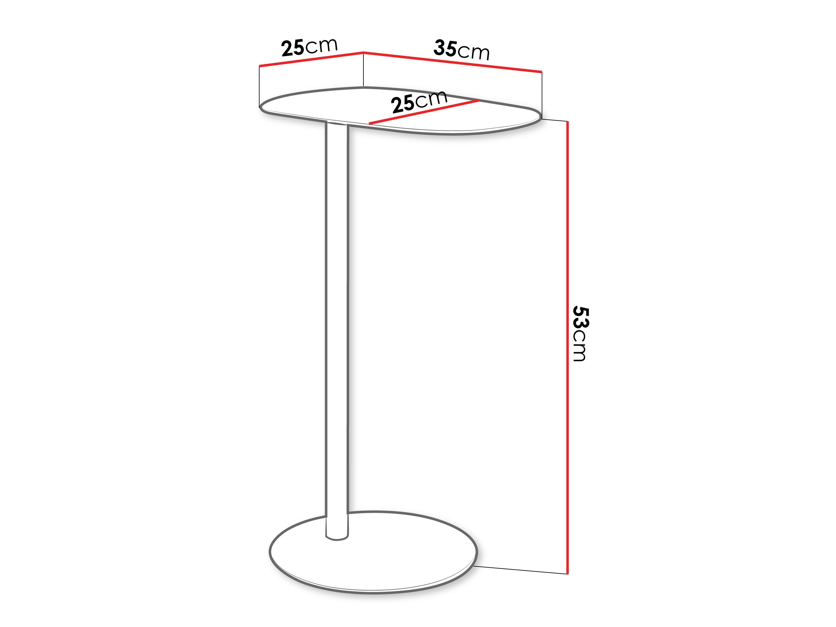 Помощна масичка Via (Бял)