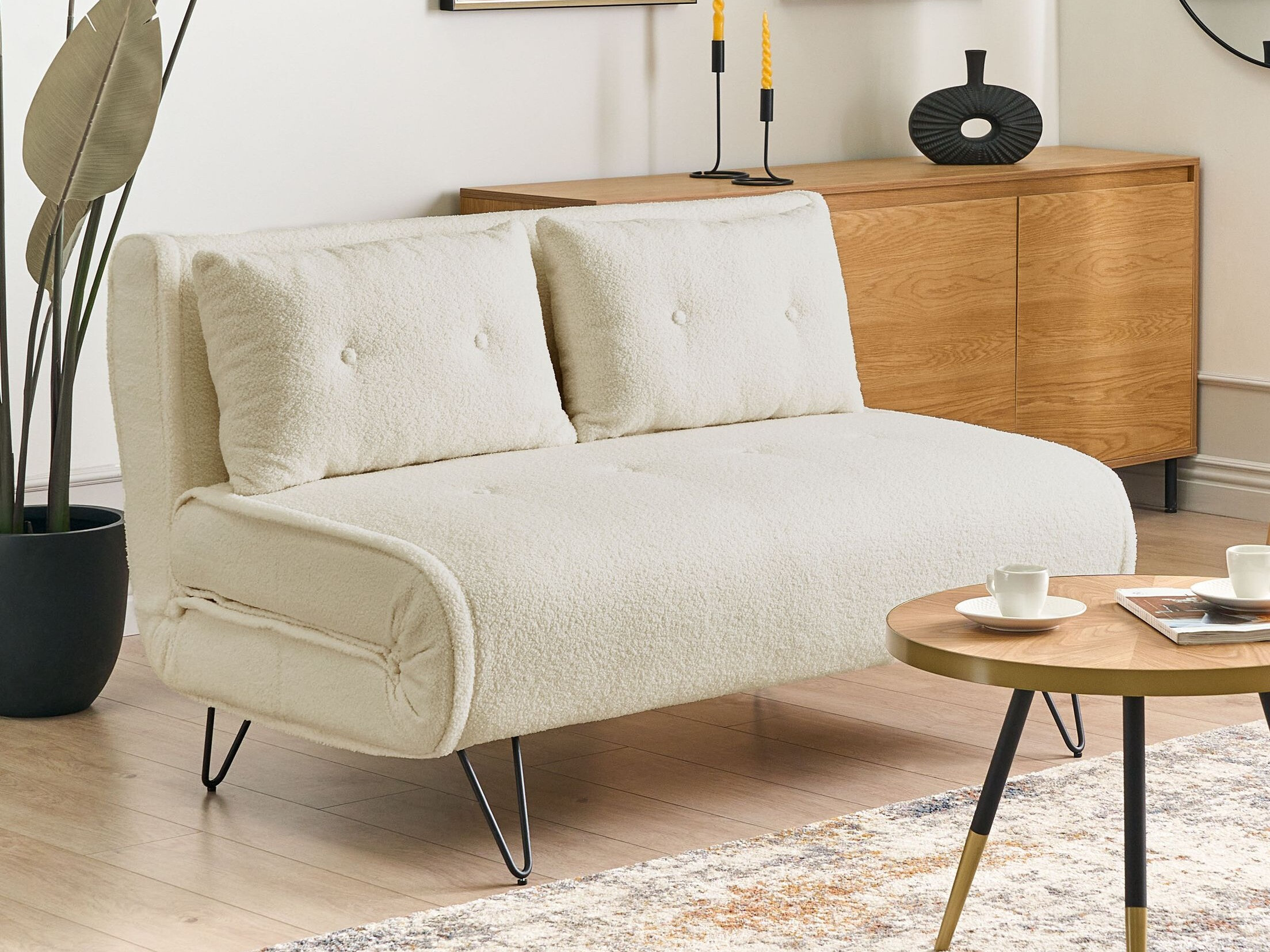 Разтегателен диван Berwyn 3158 (Бял)