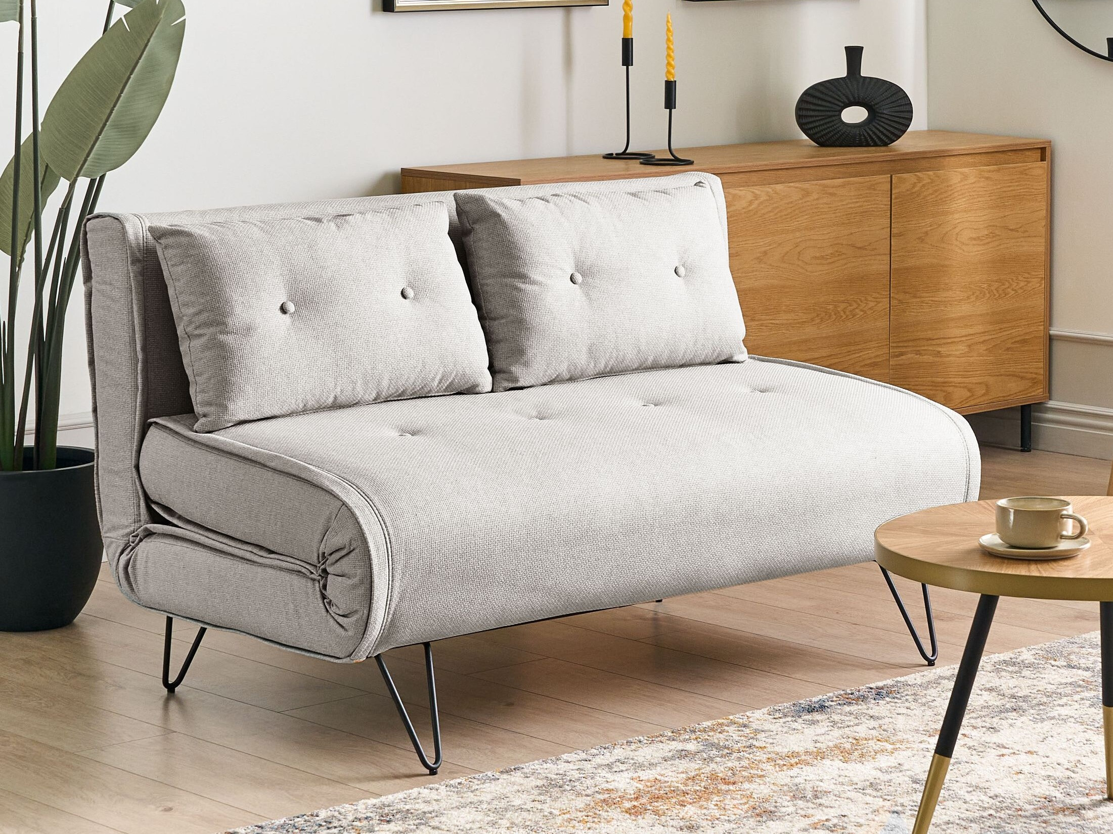 Разтегателен диван Berwyn 3158 (Светло сив)