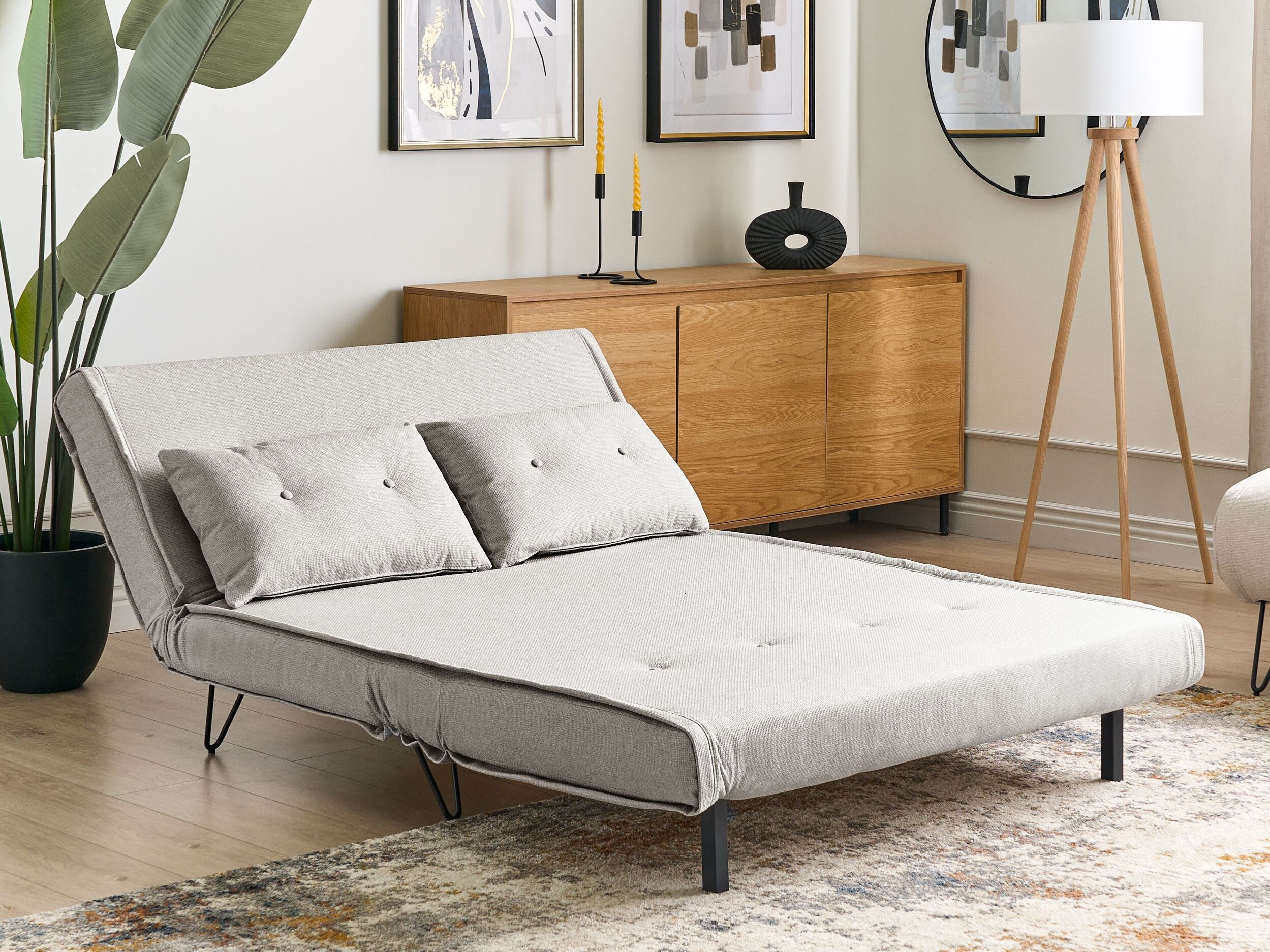 Разтегателен диван Berwyn 3158 (Светло сив)