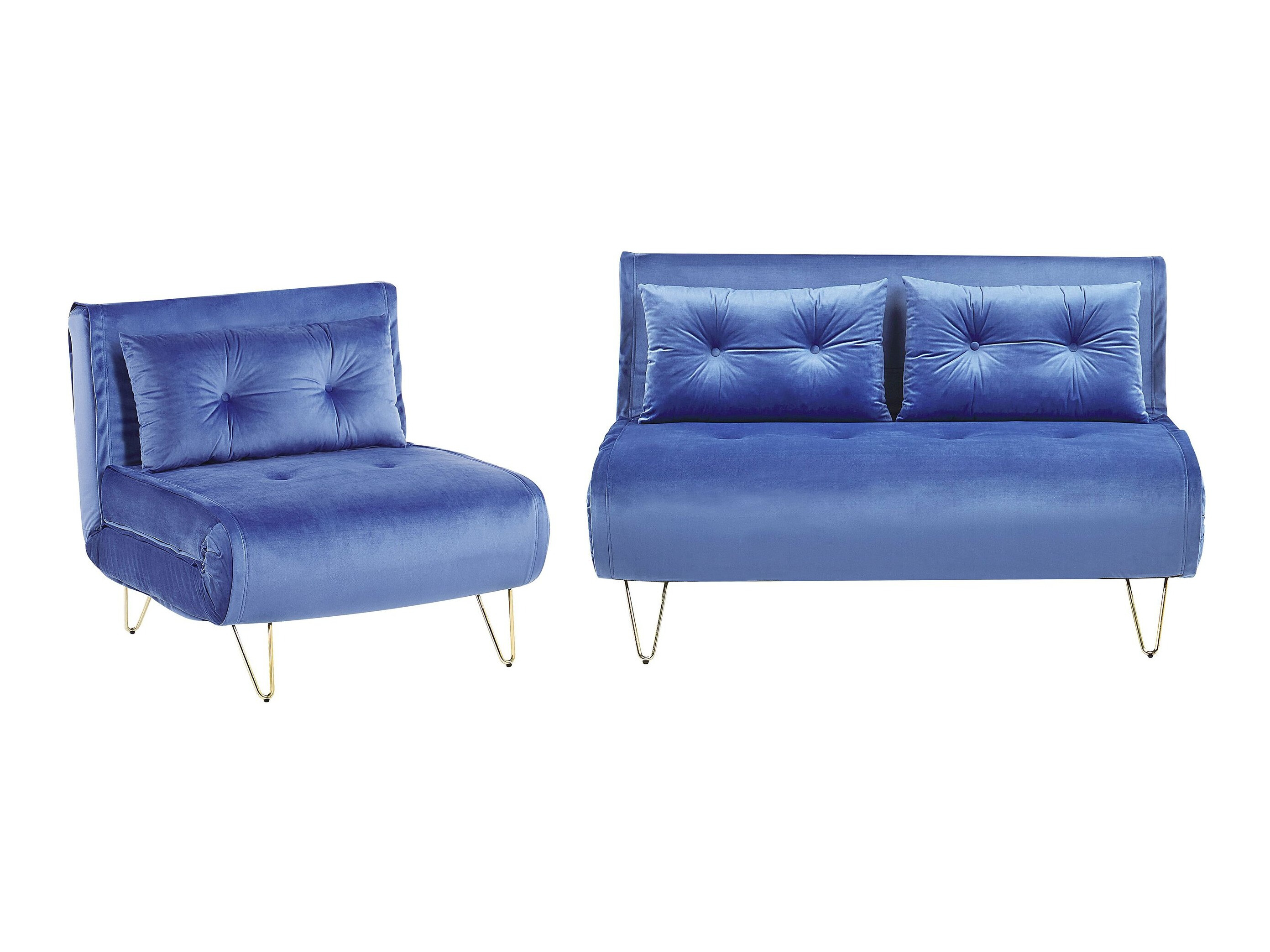 Комплект мека мебел Berwyn 3164 (Син)