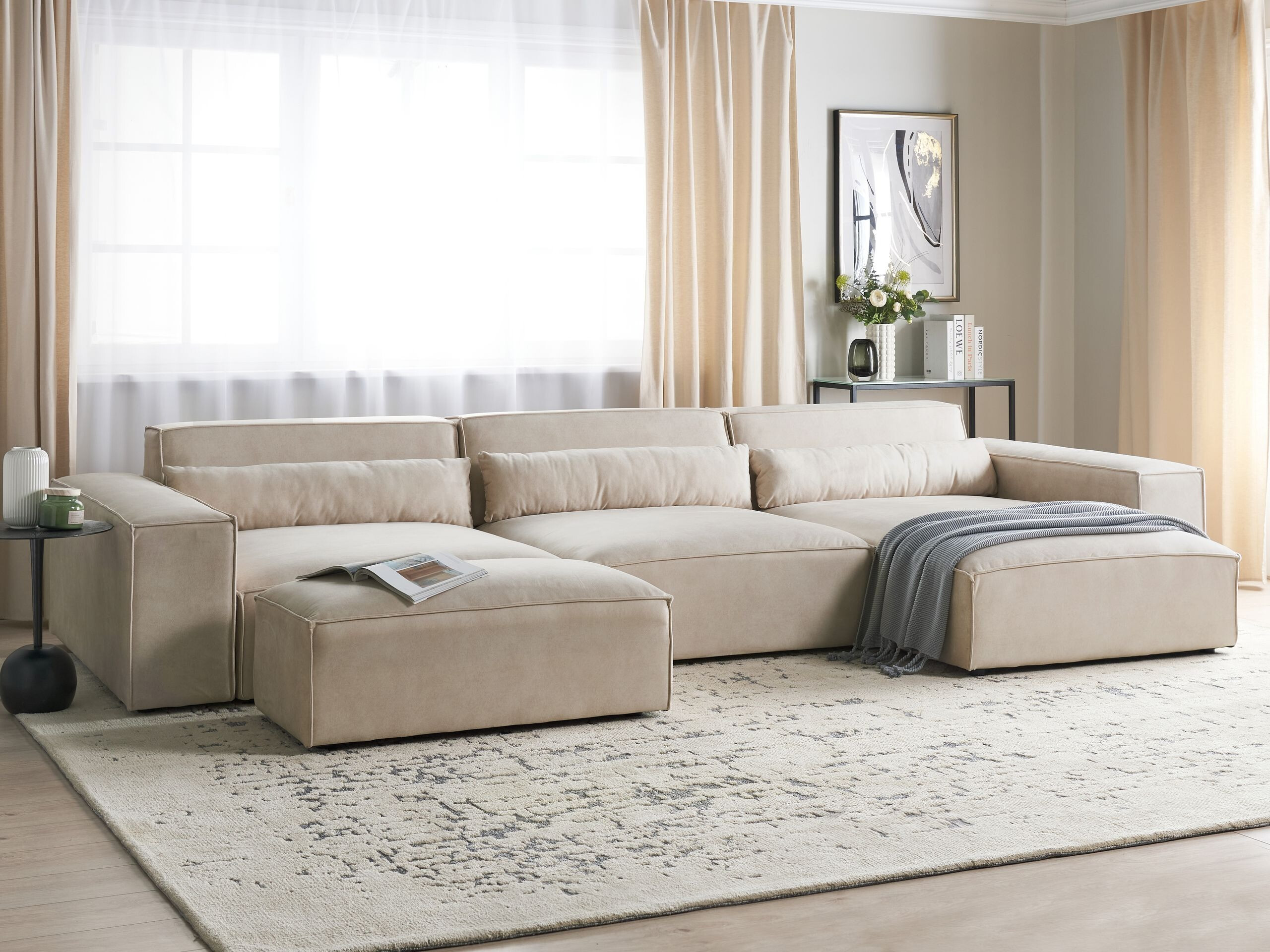 Комплект мека мебел Tivsora 108 (Светло бежово)