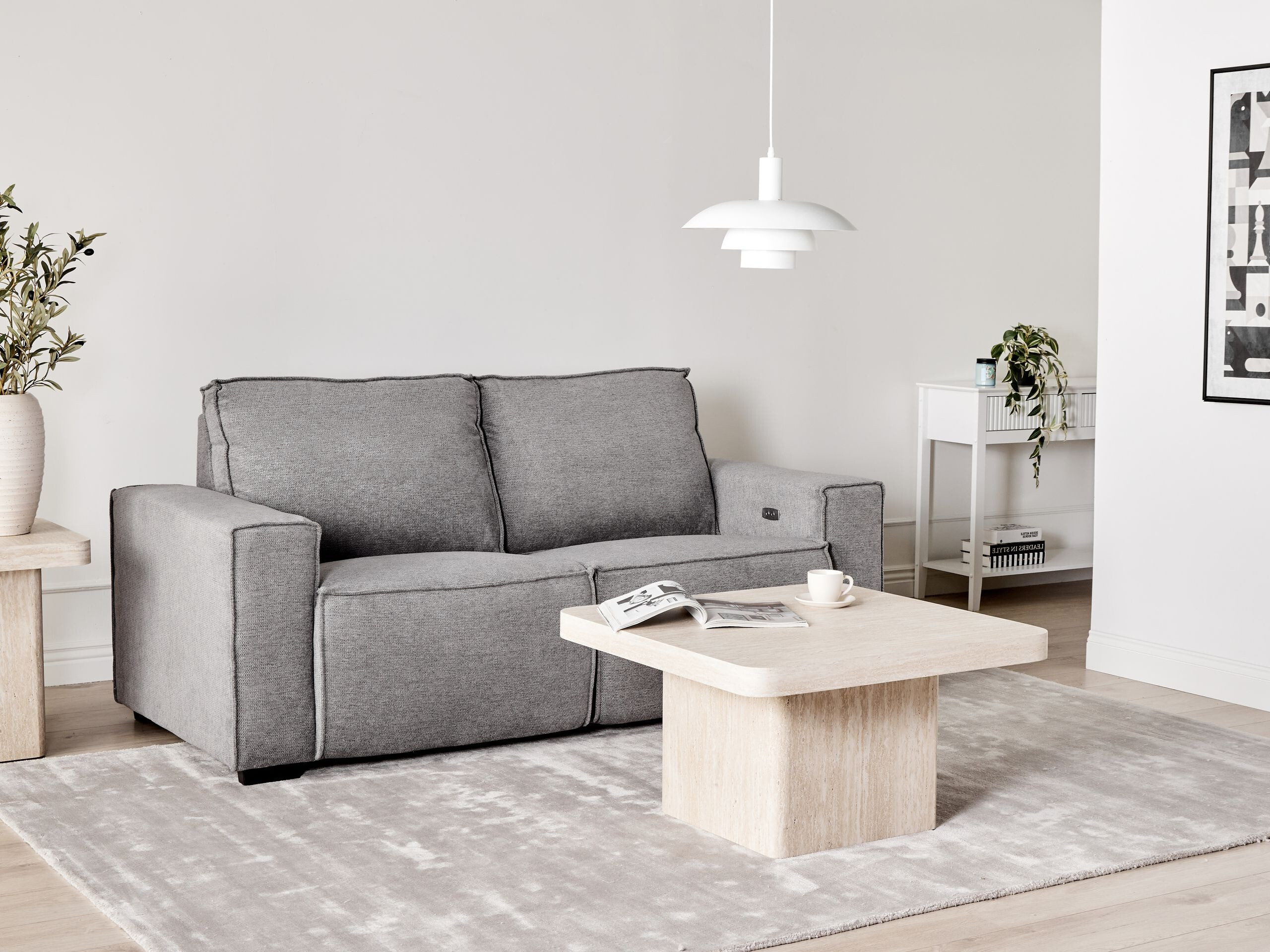 Диван реклайнър Berwyn 3168 (Сив)