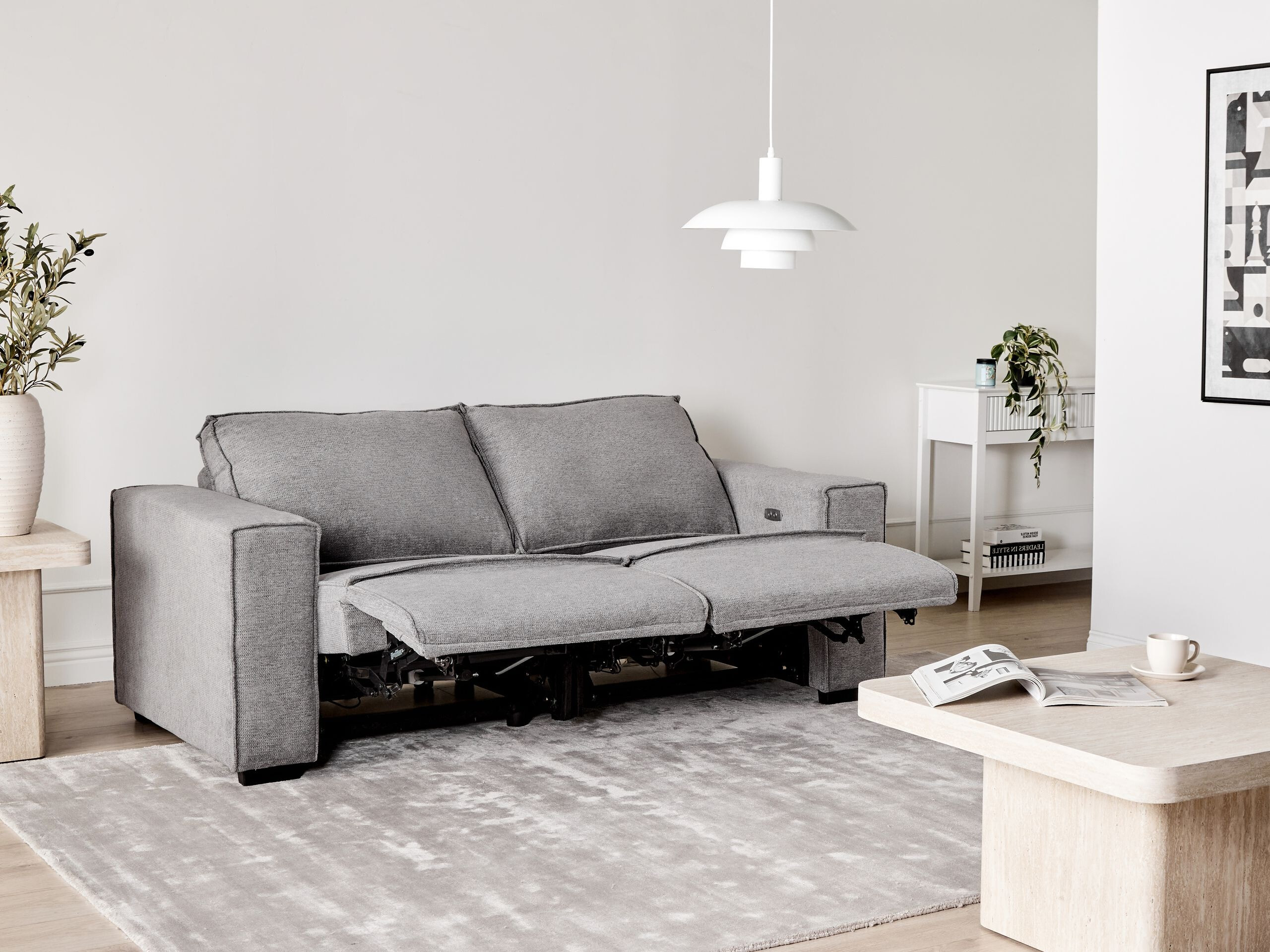 Диван реклайнър Berwyn 3168 (Сив)