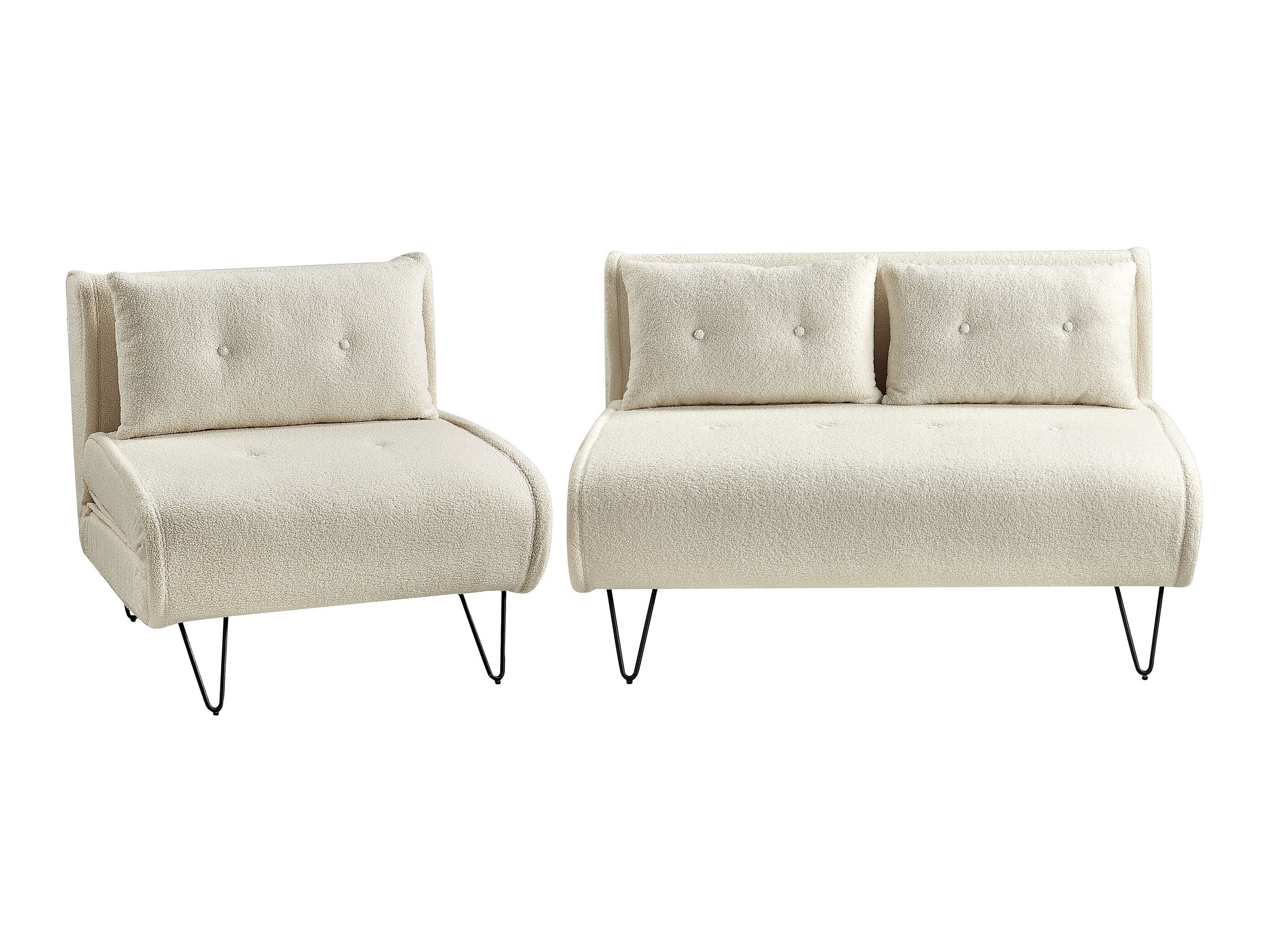 Комплект мека мебел Berwyn 3165 (Бял)