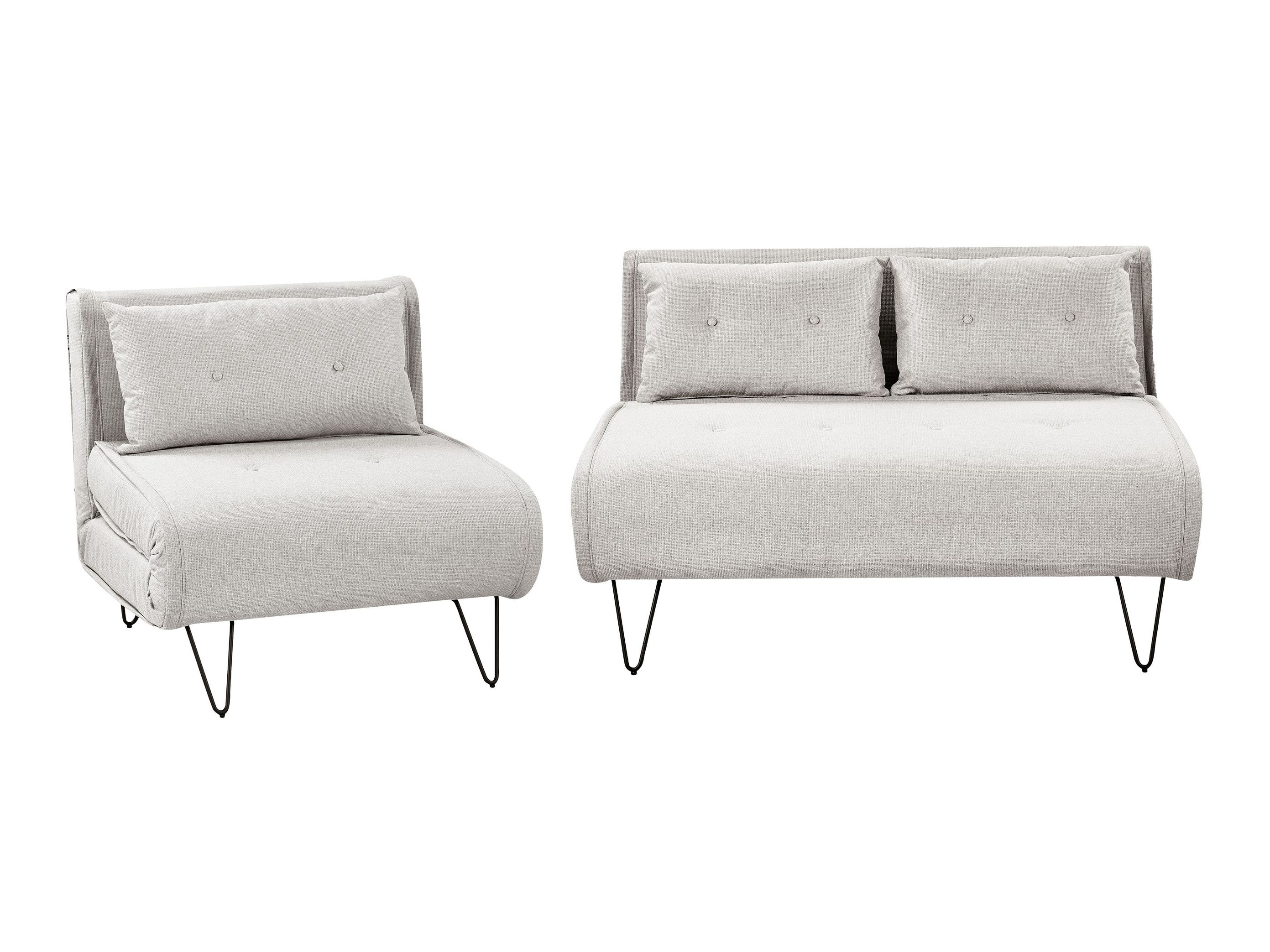 Комплект мека мебел Berwyn 3165 (Светло сив)