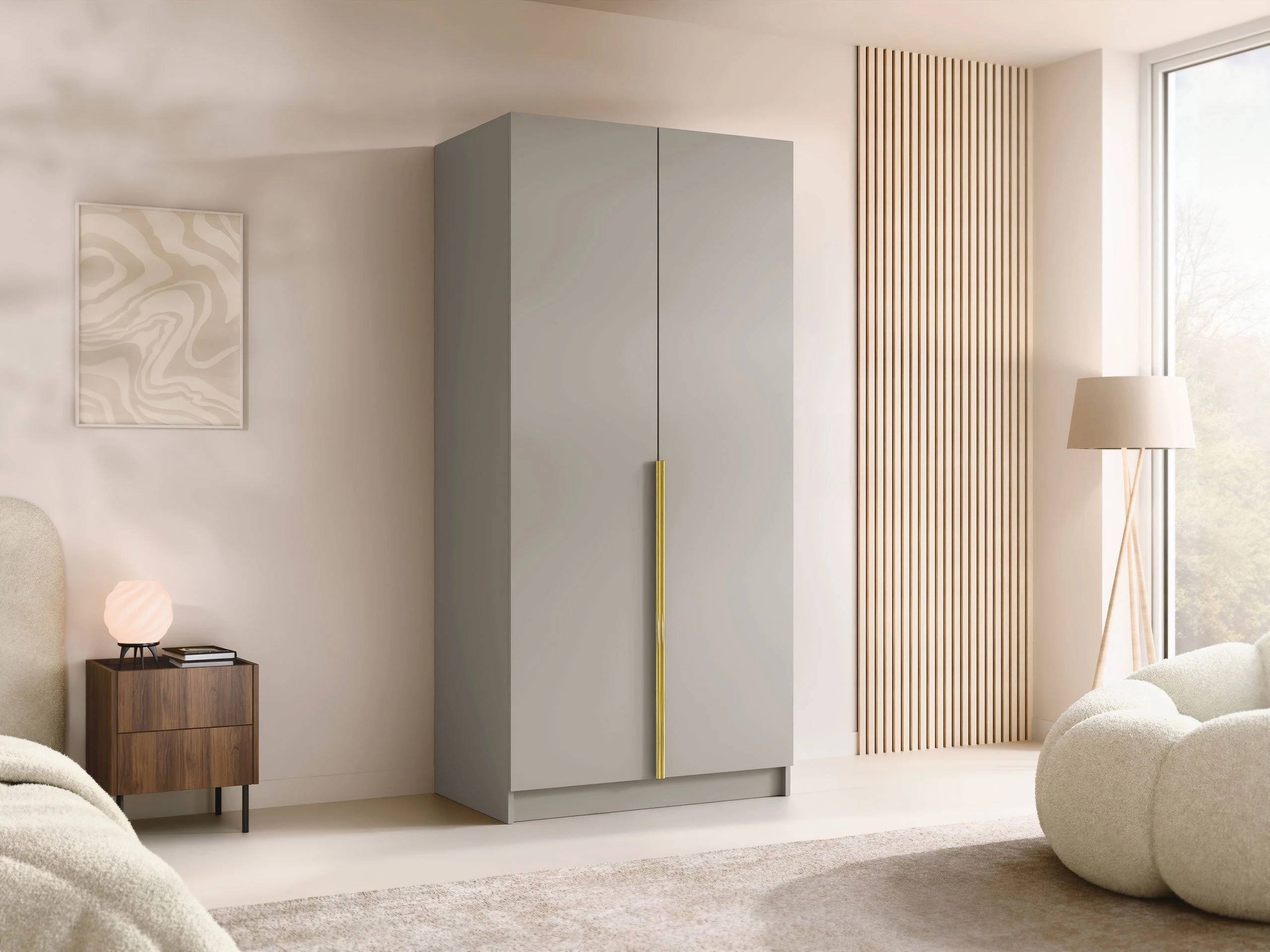 Гардероб Closico 195 (Кашмир + Златно)