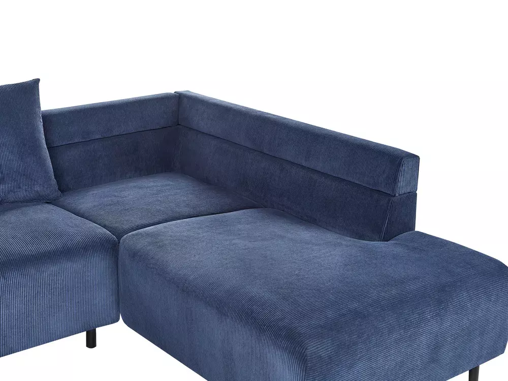 Ъглов диван Berwyn 1320 (Тъмно синьо)