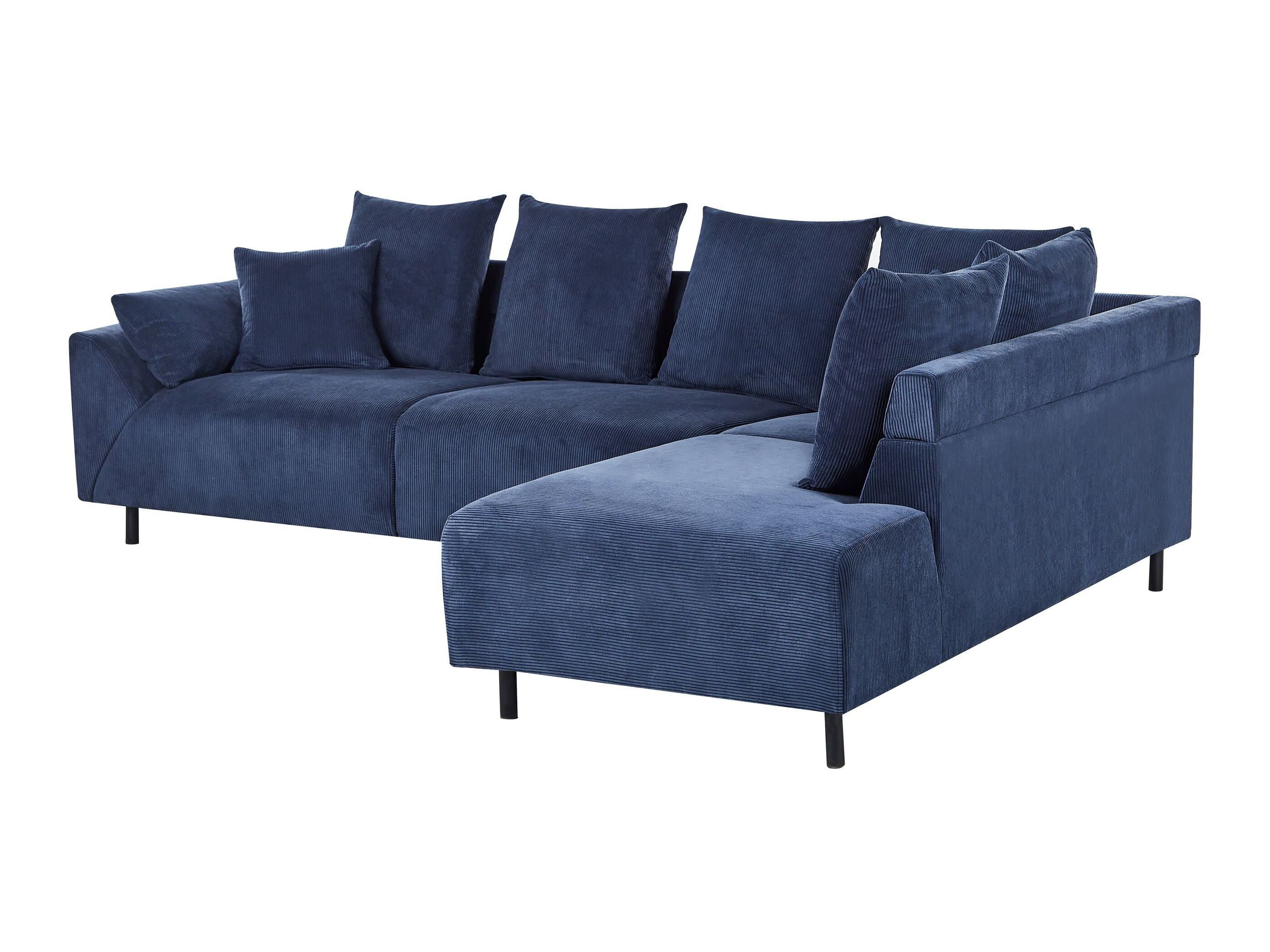 Ъглов диван Berwyn 1320 (Тъмно синьо)