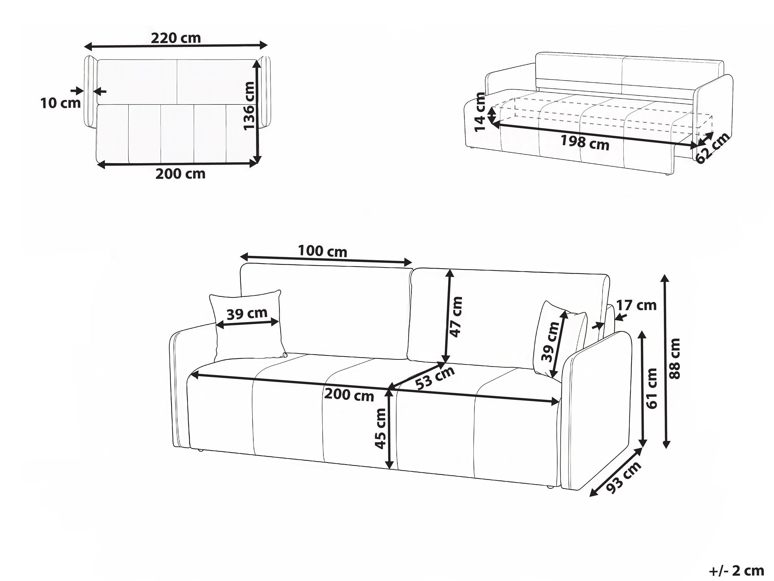 Разтегателен диван Berwyn 3171 (Taupe)