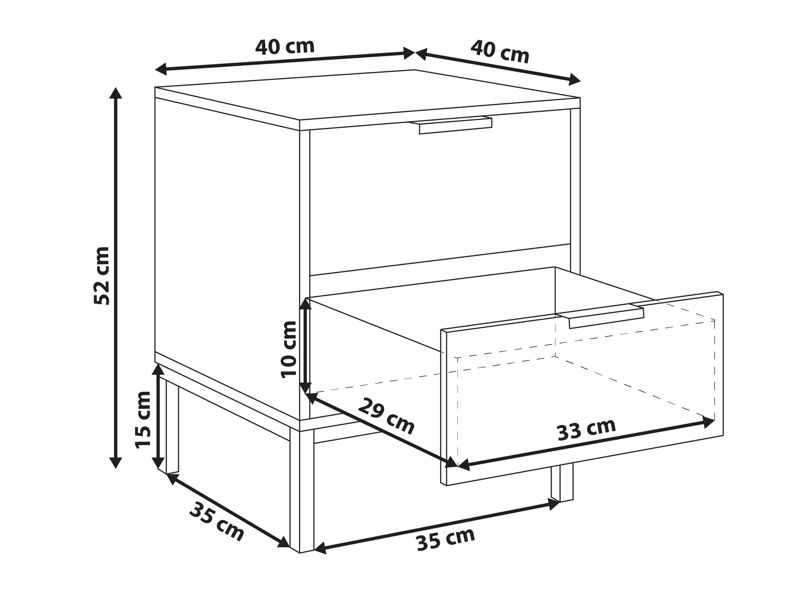 Нощно шкафче Berwyn 3178