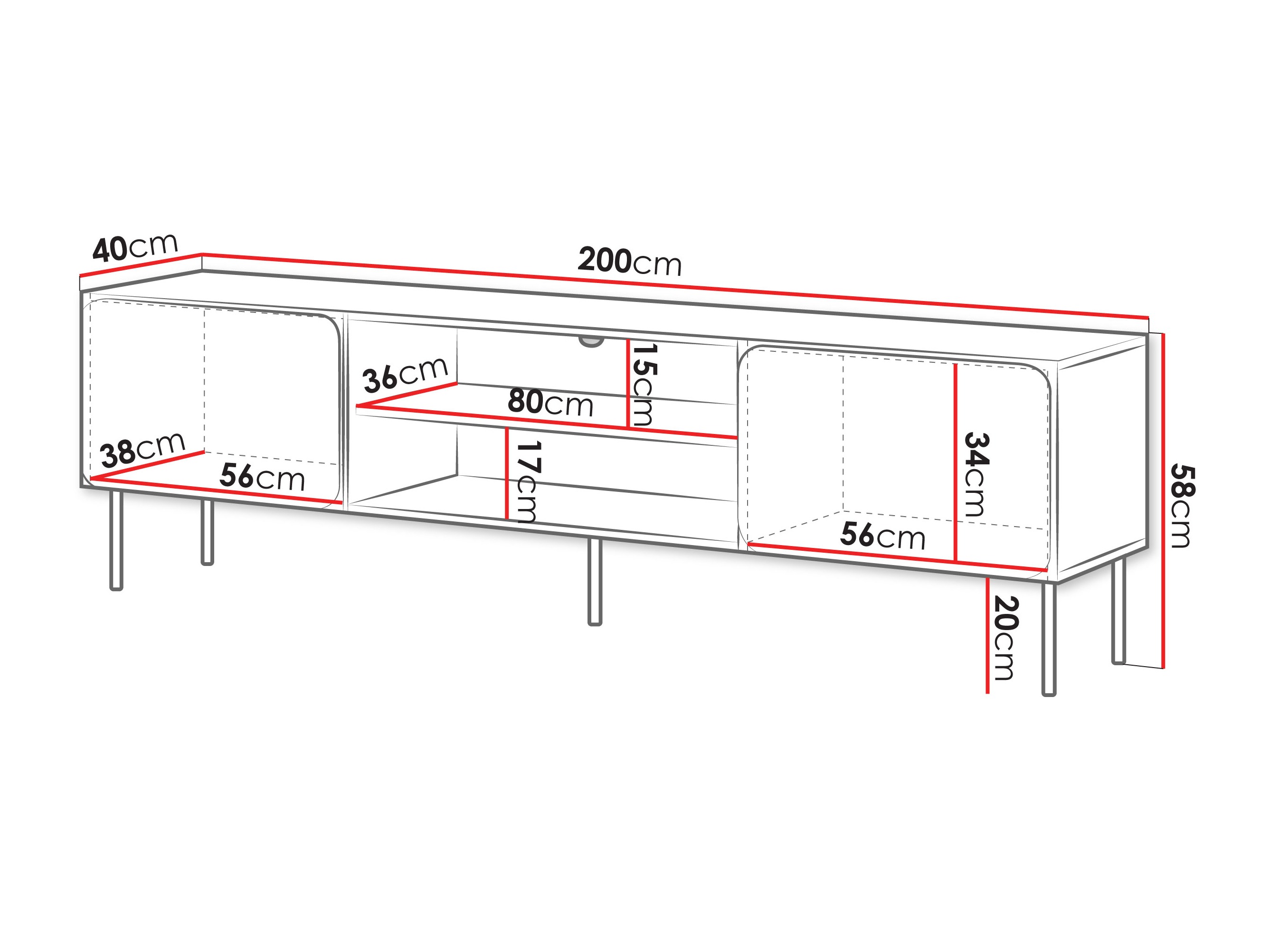 ТВ шкаф Fentore 102 (Кашмир)