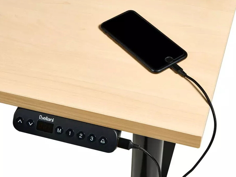 Офис бюро с регулируема височина Berwyn 3188 (Светлокафяво)