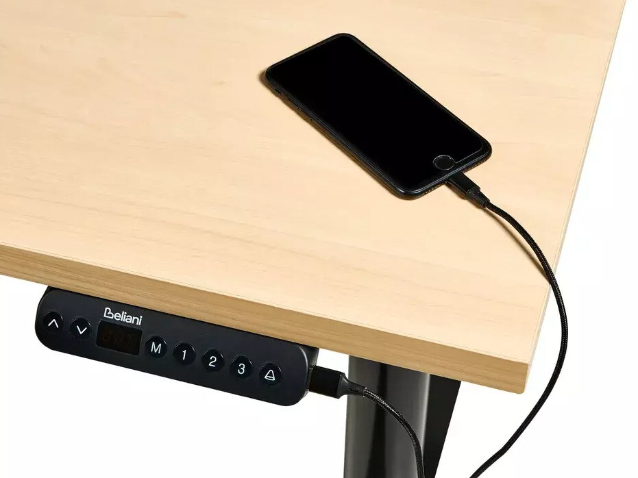 Офис бюро с регулируема височина Berwyn 3190 (Светлокафяво)