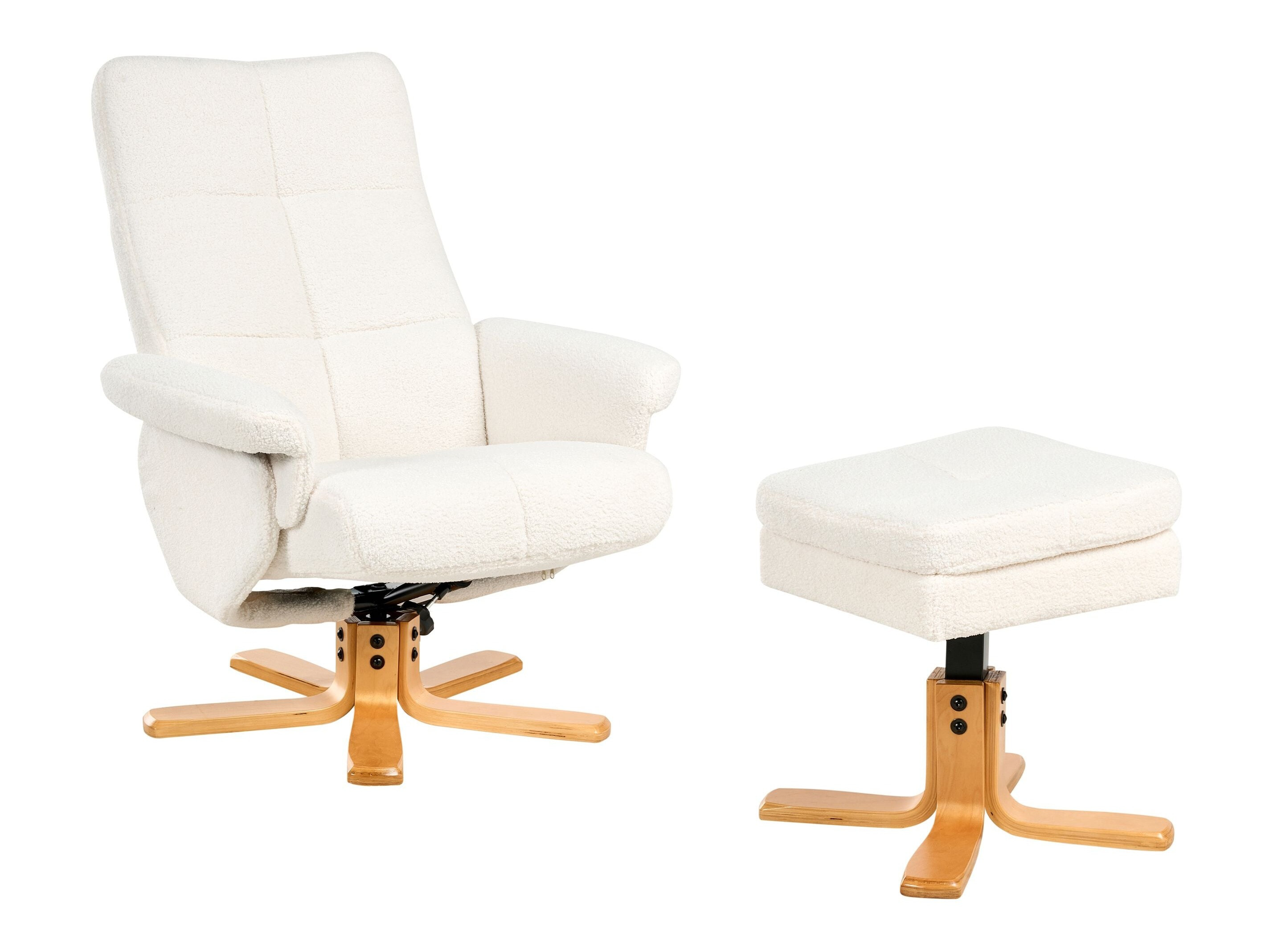 Реклайнер Berwyn 3195 (Бял)