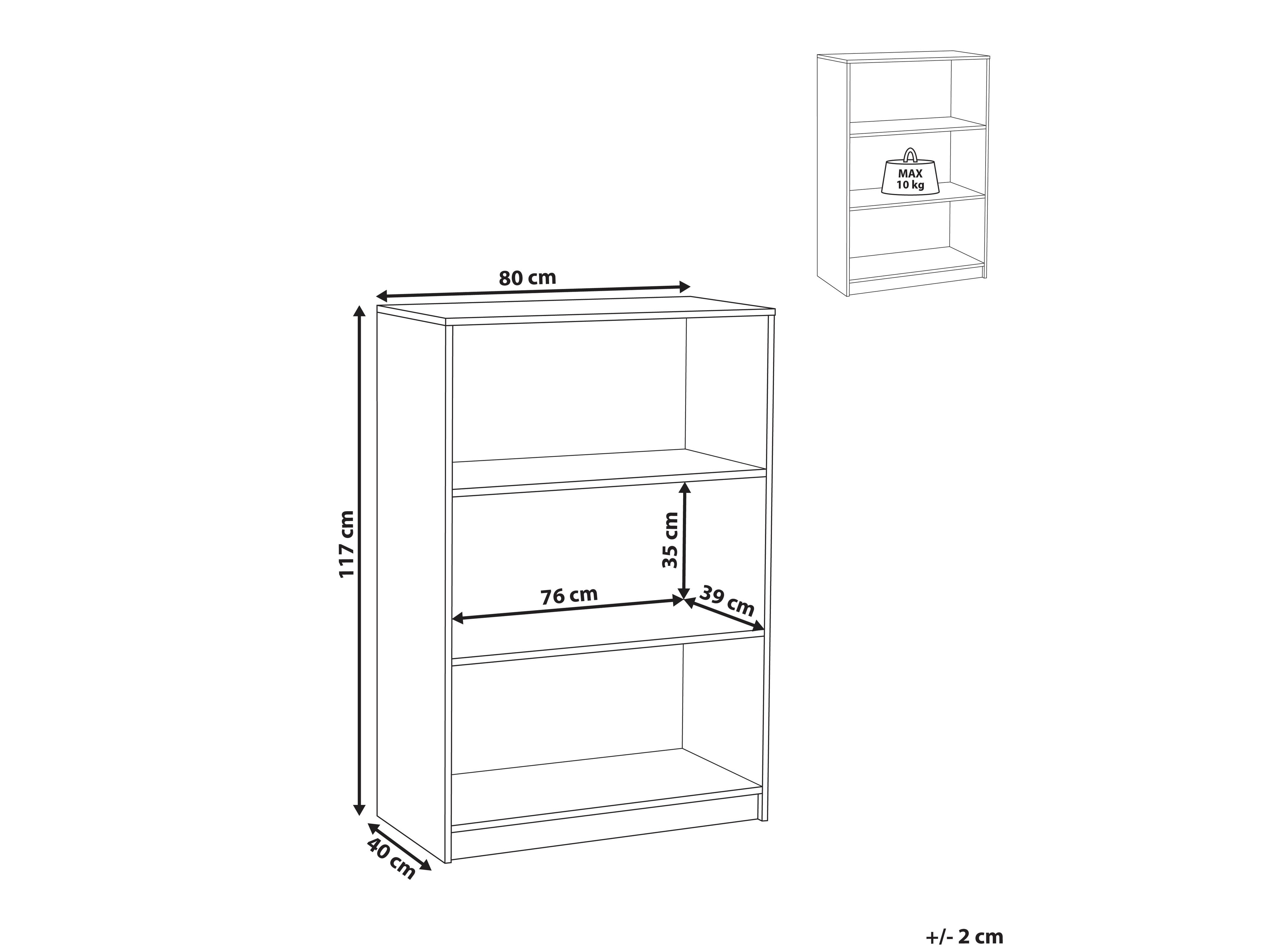 Етажерка Catferu 105 (Светлокафяво)