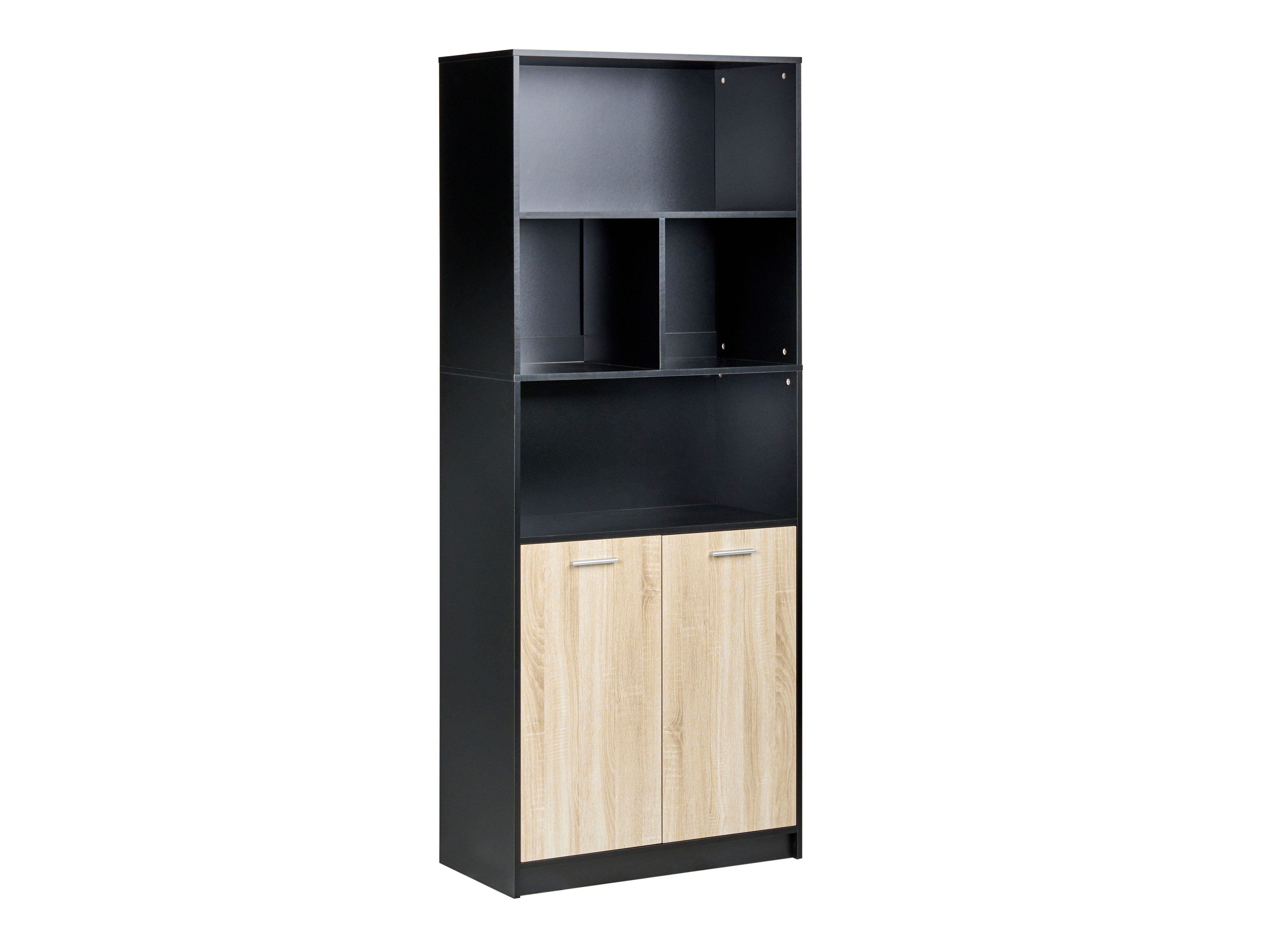 Етажерка Catferu 106 (Черен + Светлокафяво)