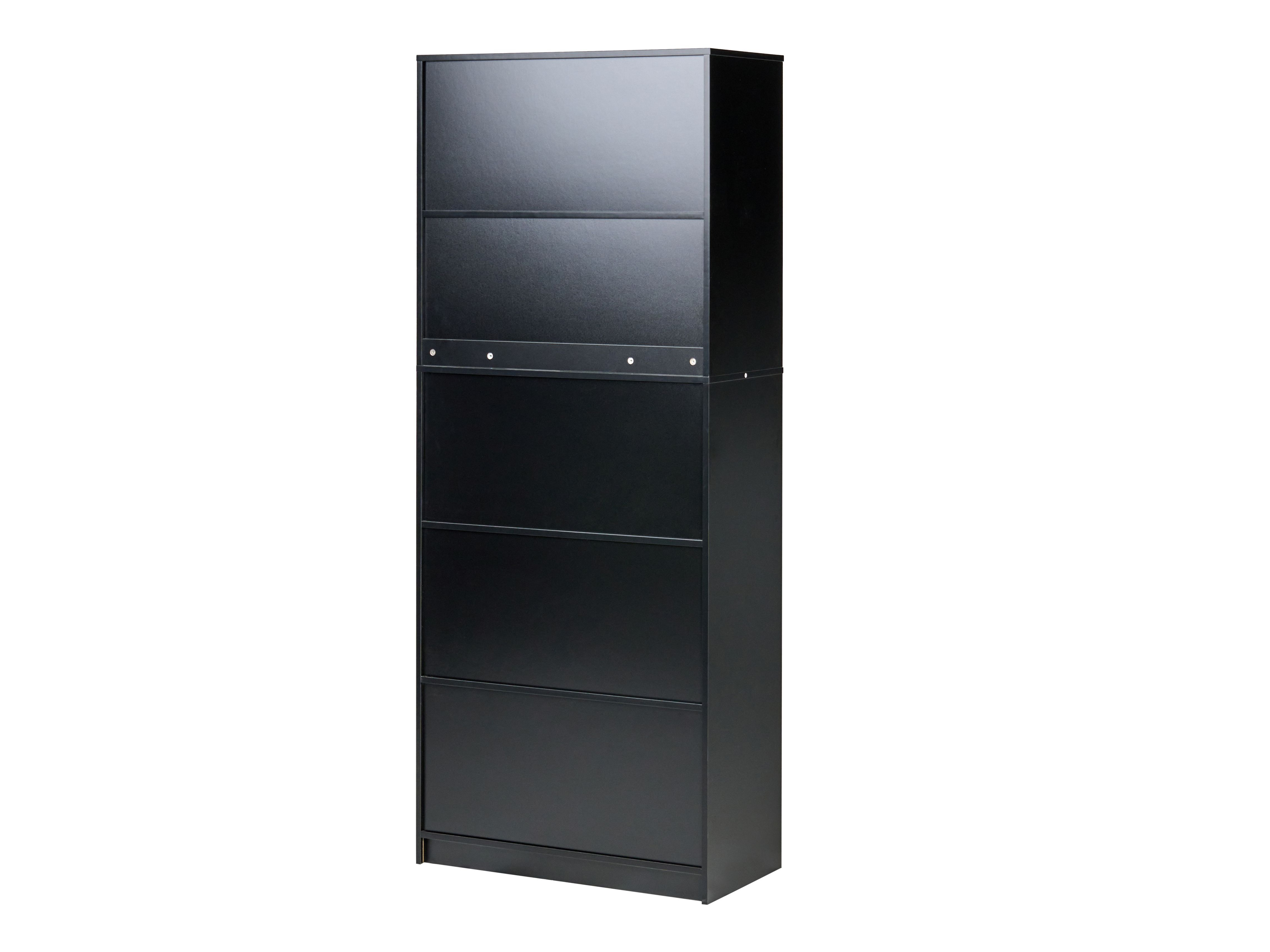 Етажерка Catferu 106 (Черен + Светлокафяво)