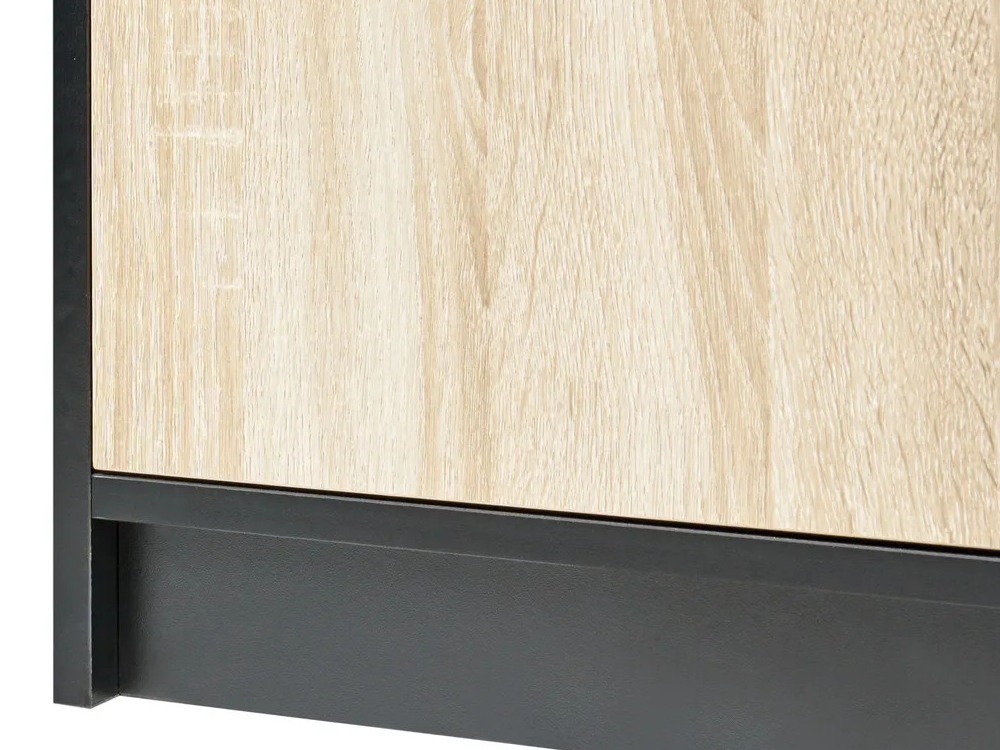 Етажерка Catferu 106 (Черен + Светлокафяво)