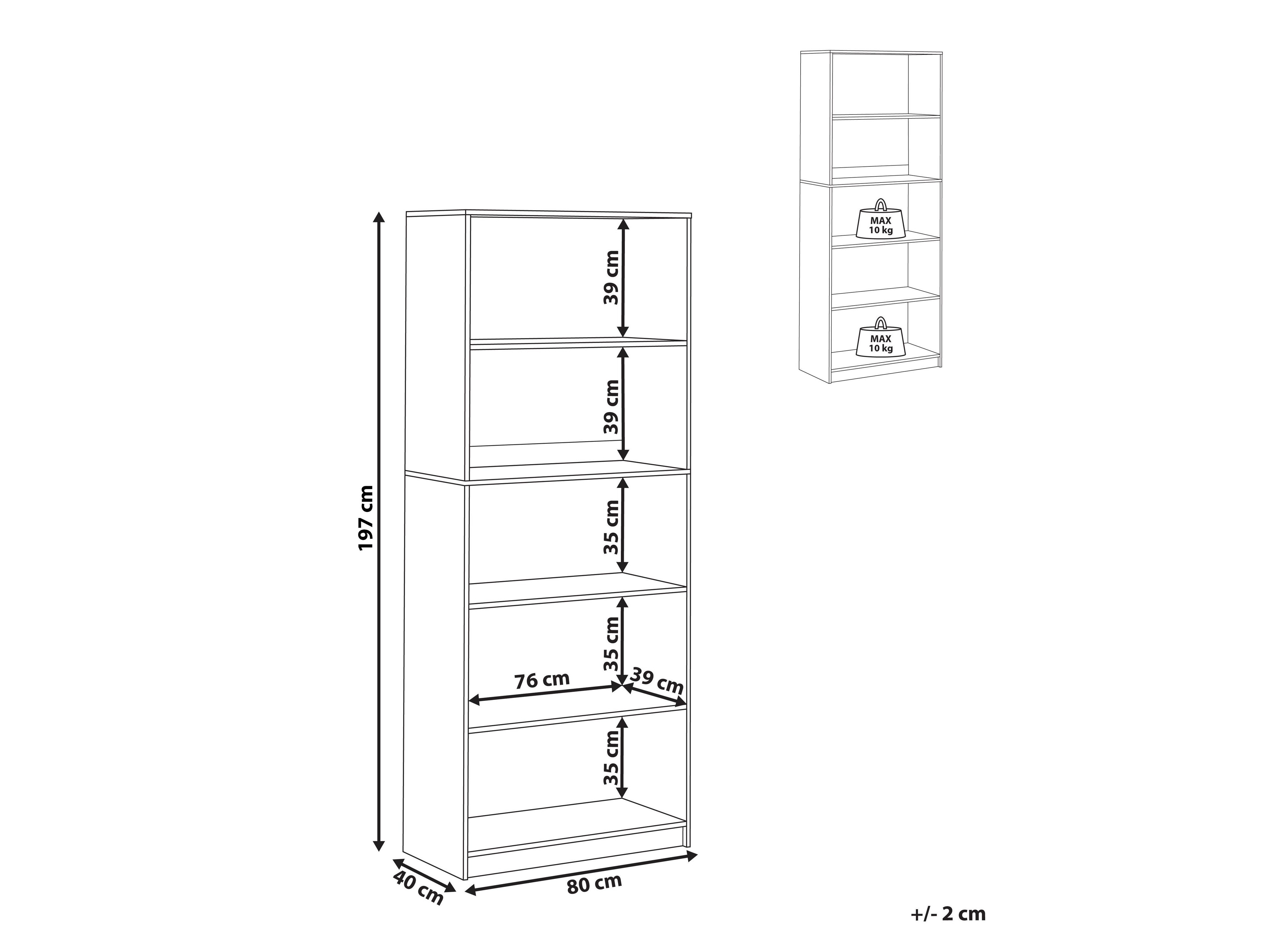 Етажерка Catferu 107 (Бял)