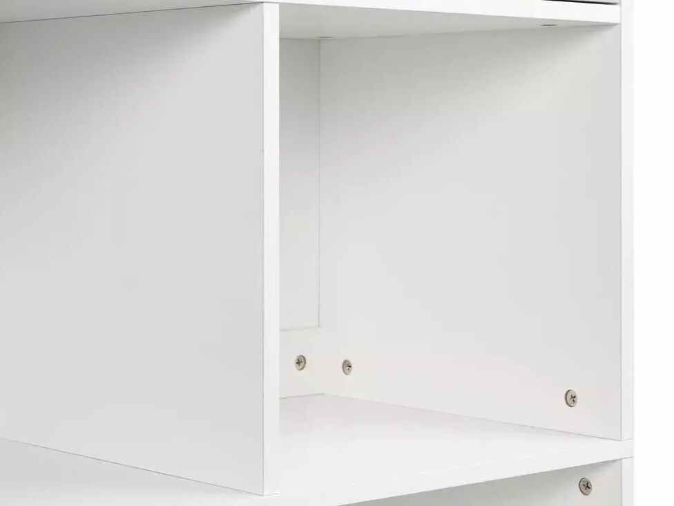 Етажерка Catferu 111 (Бял + Сив)