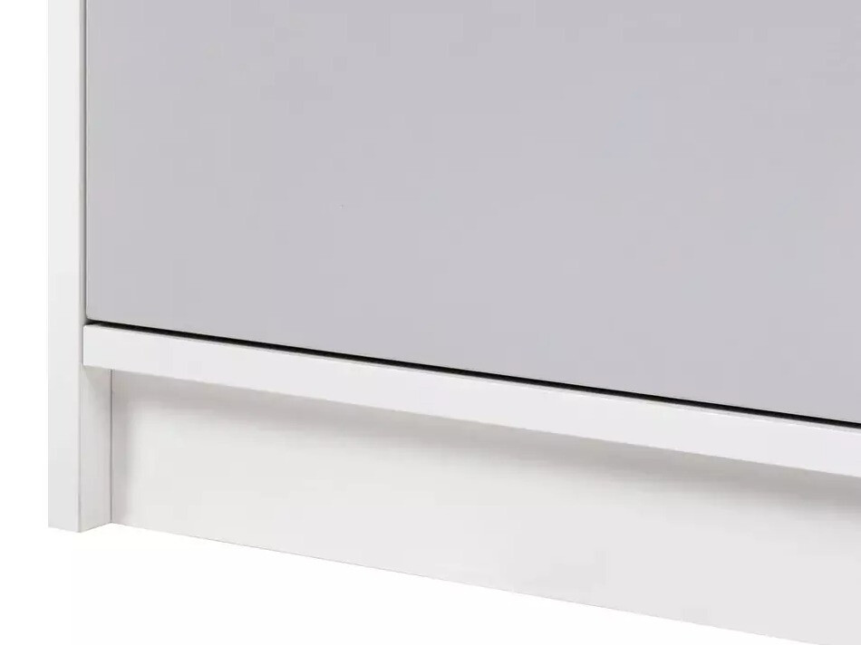 Етажерка Catferu 111 (Бял + Сив)