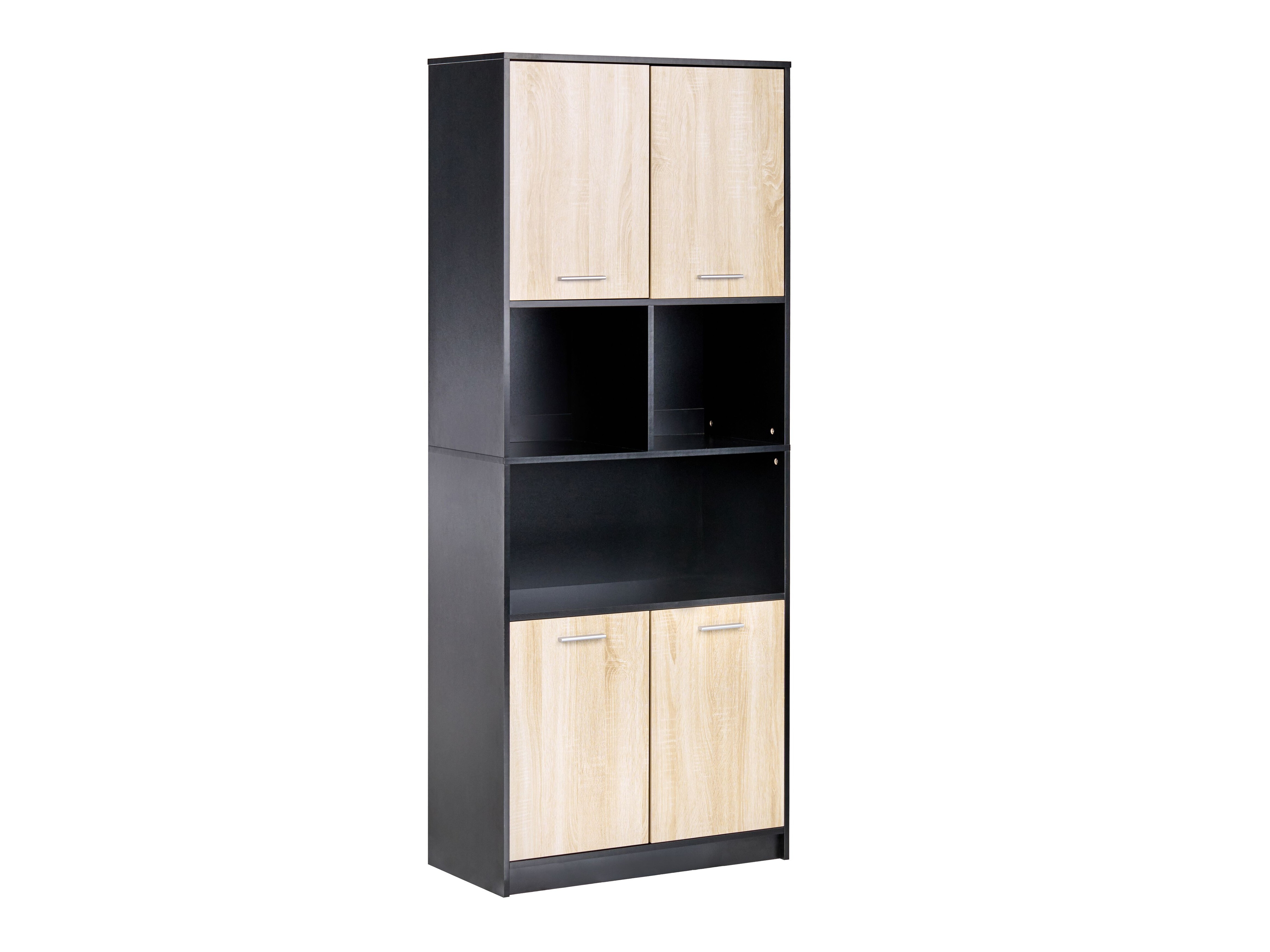 Етажерка Catferu 111 (Черен + Ярък дърво)