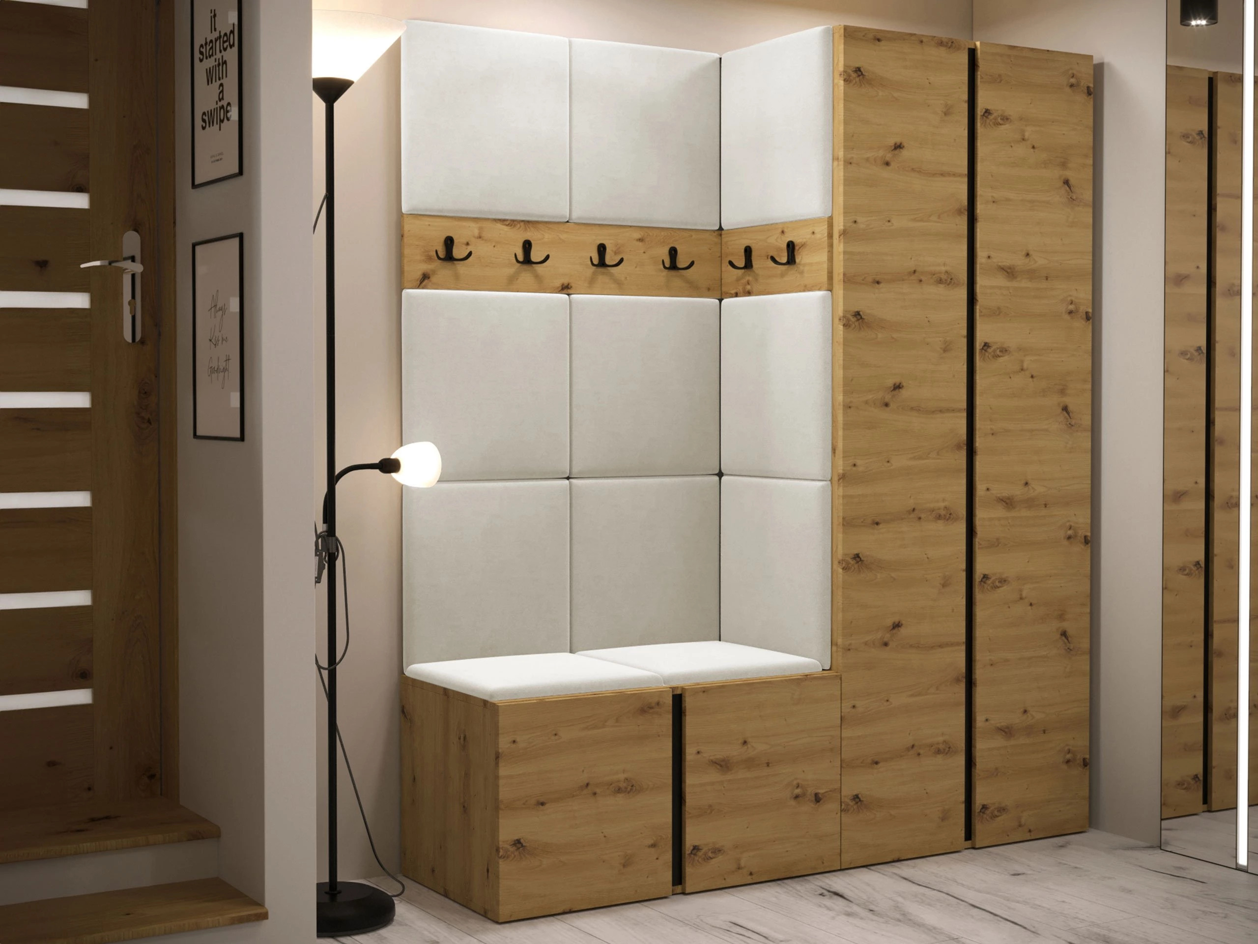 Комплект за антре Hartford 266 (Artisan дъб)