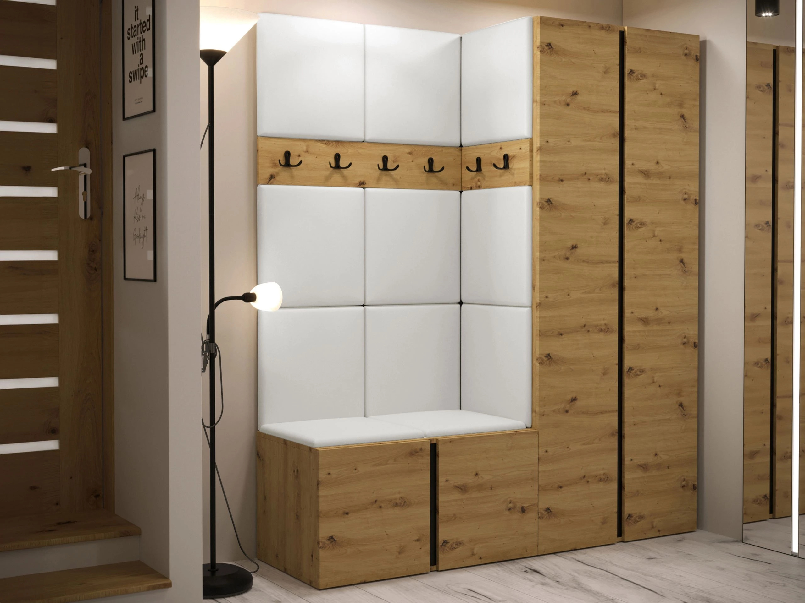 Комплект за антре Hartford 266 (Artisan дъб)