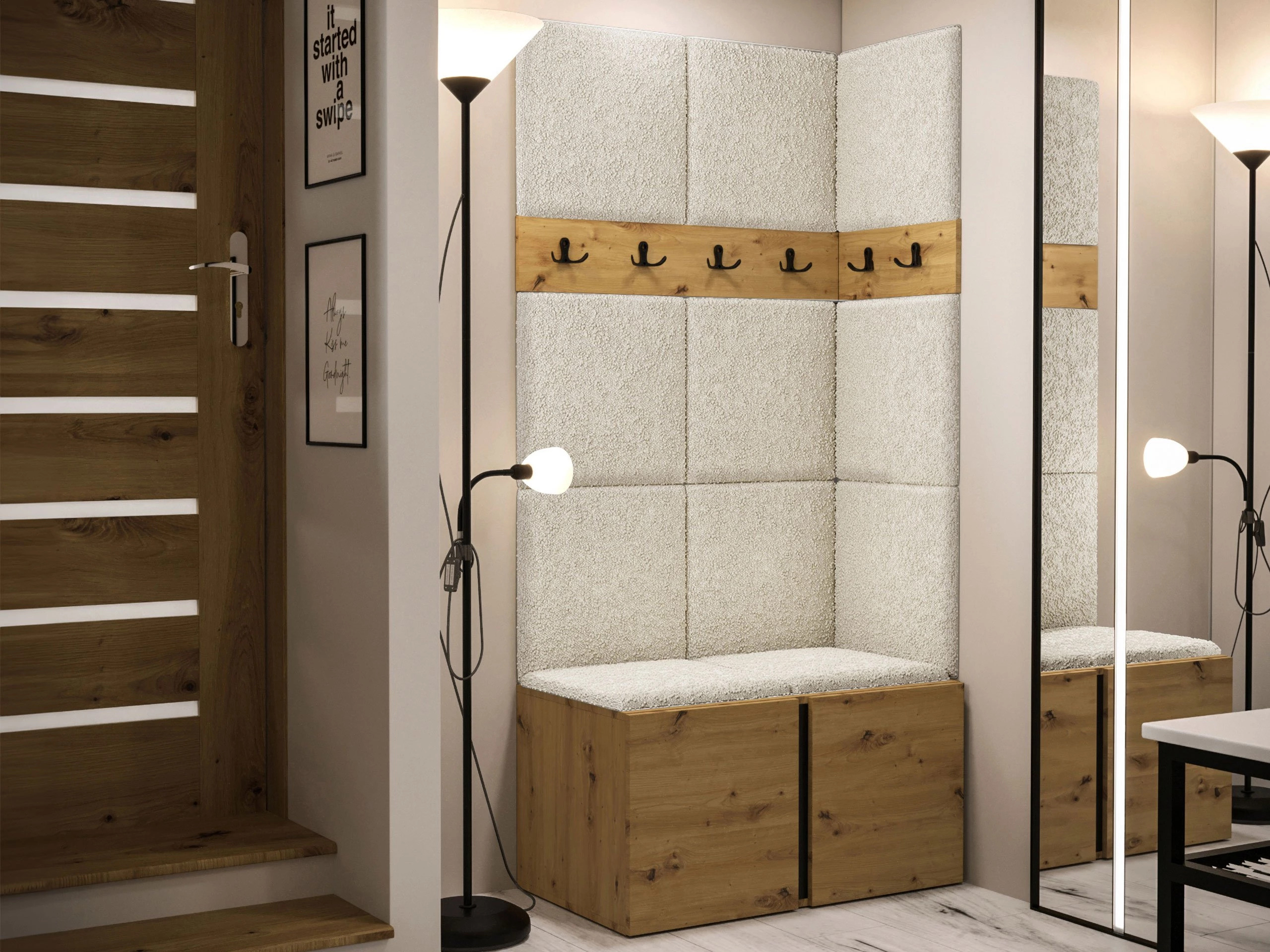 Комплект за антре Hartford 264 (Artisan дъб)