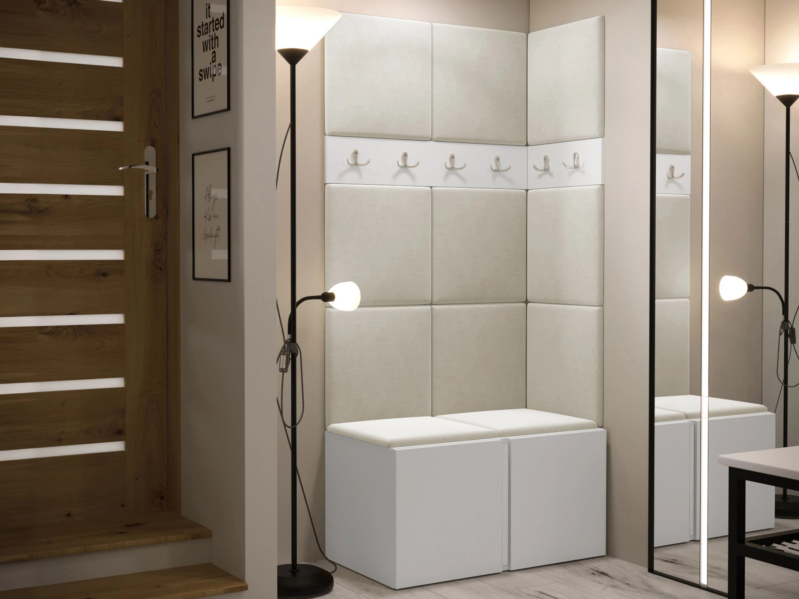 Комплект за антре Hartford 264 (Бял)