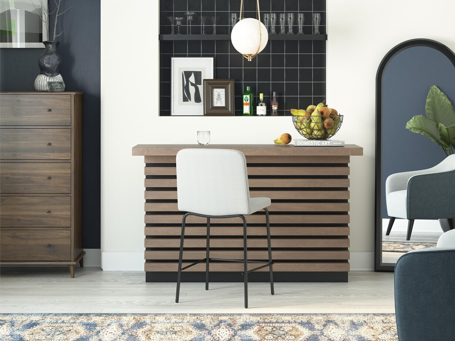 Нисък бар стол SB4373