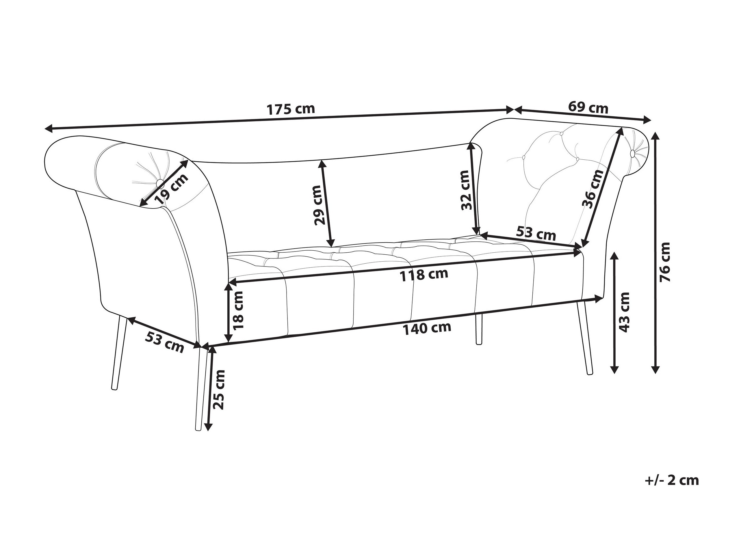 Тапицирана пейка SB4400