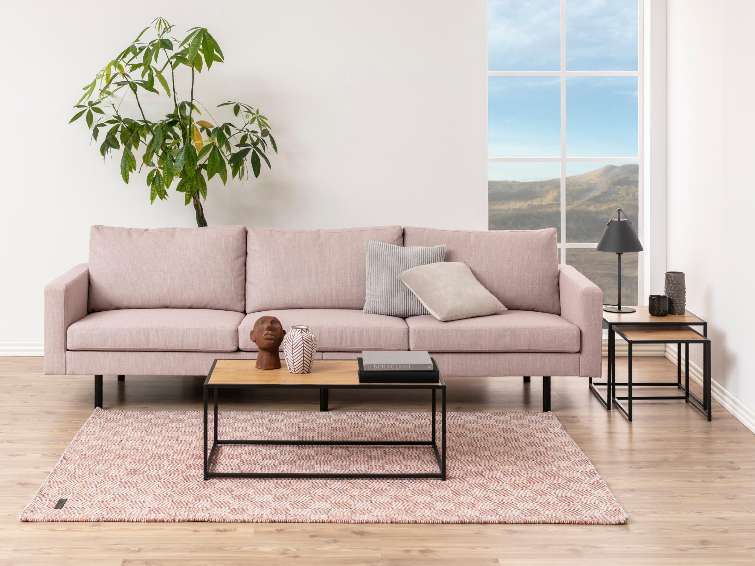 Масичка за кафе Norsica Sevferi 147 (Див дъб + Черен)