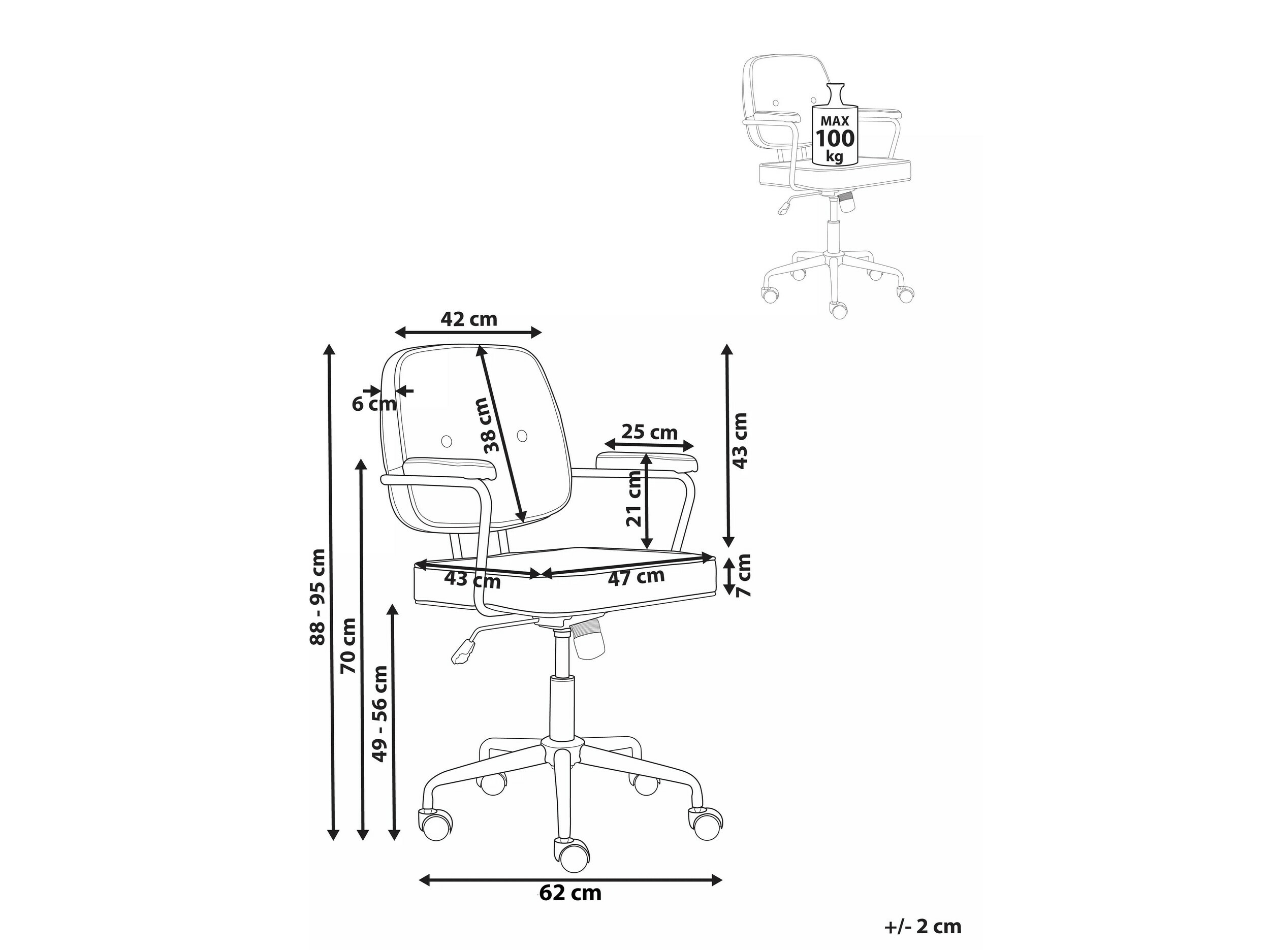 Офис стол Berwyn 901 (Тъмно зелено)