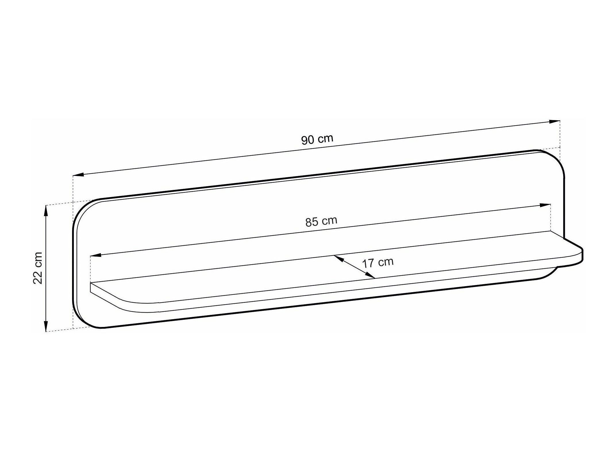 Стенна етажерка Vesdore 101