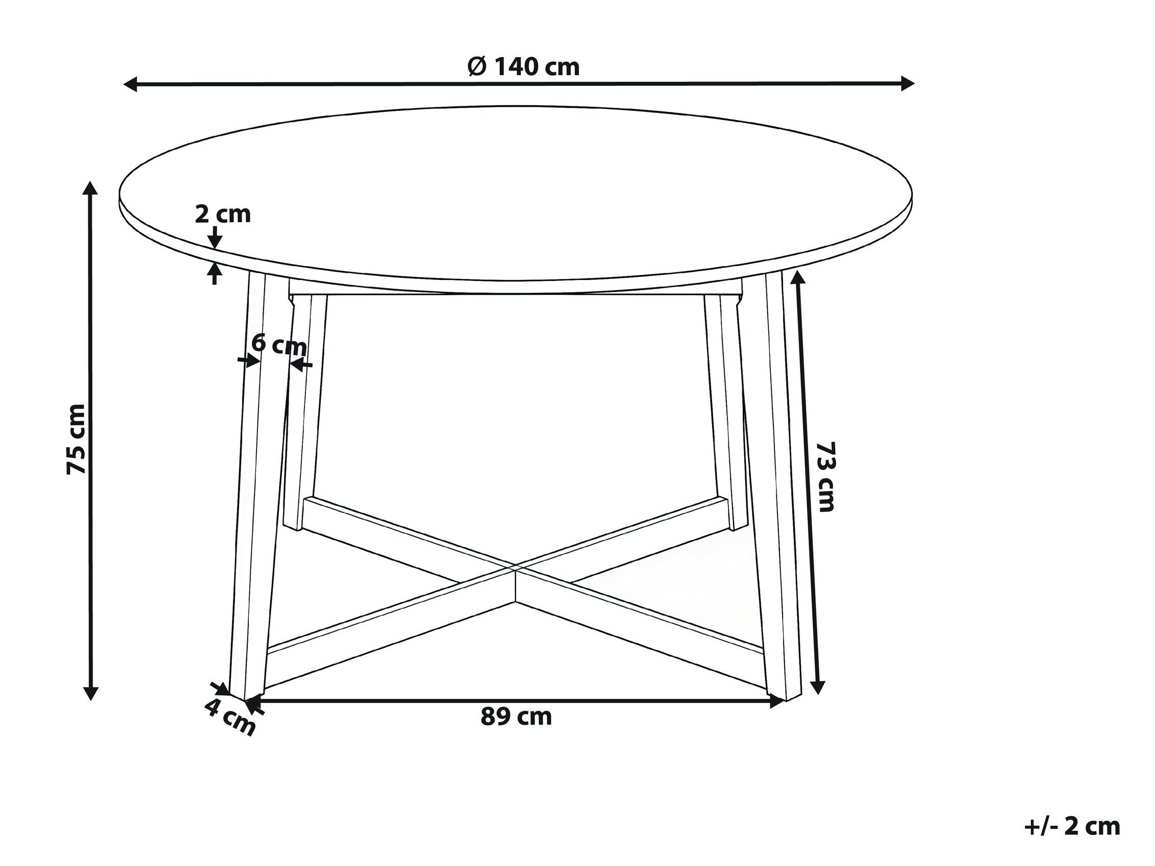 Маса Berwyn 3209 (Тъмен дъб)