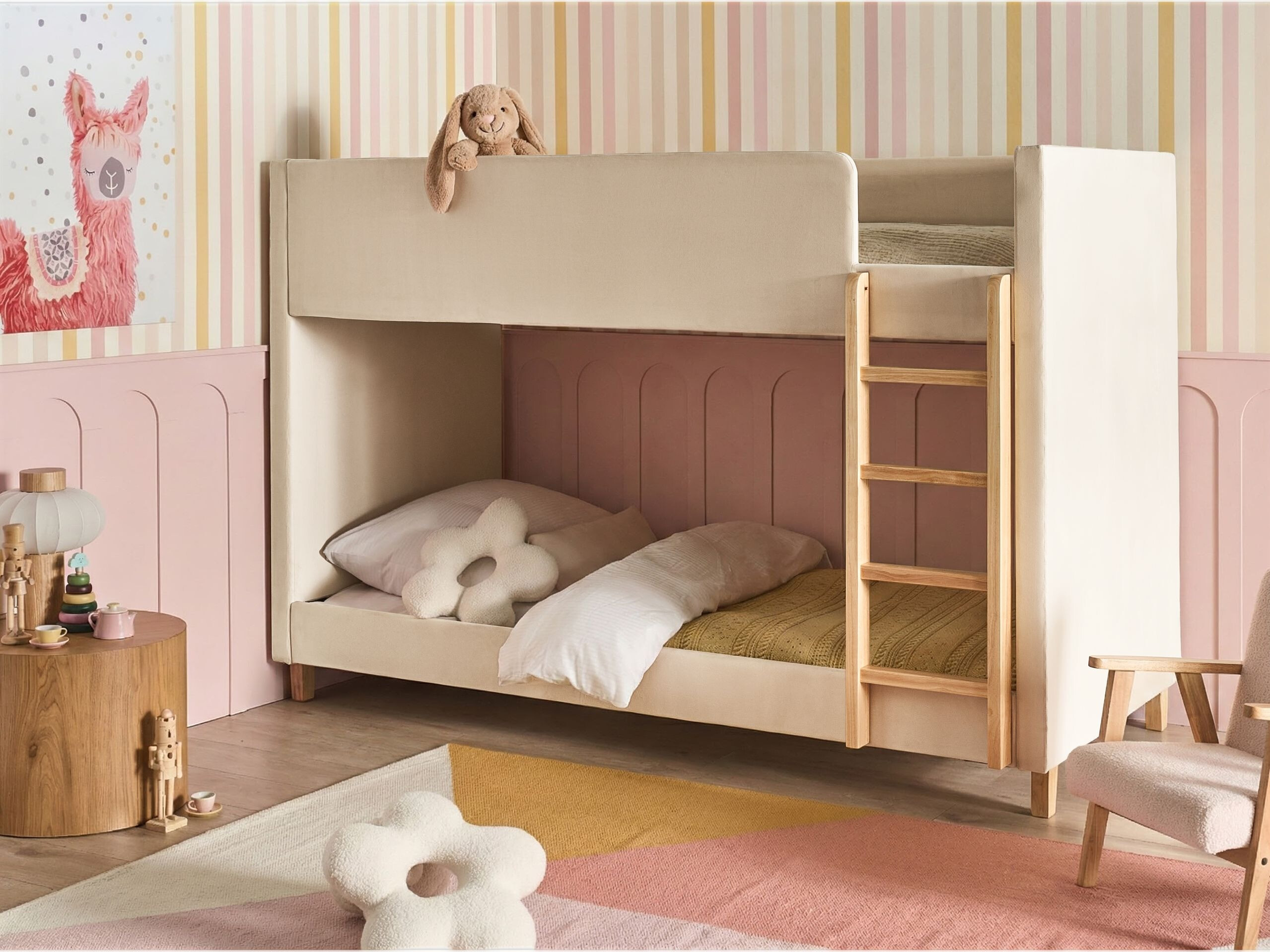 Двуетажно легло Berwyn 3211 (Светло бежово)