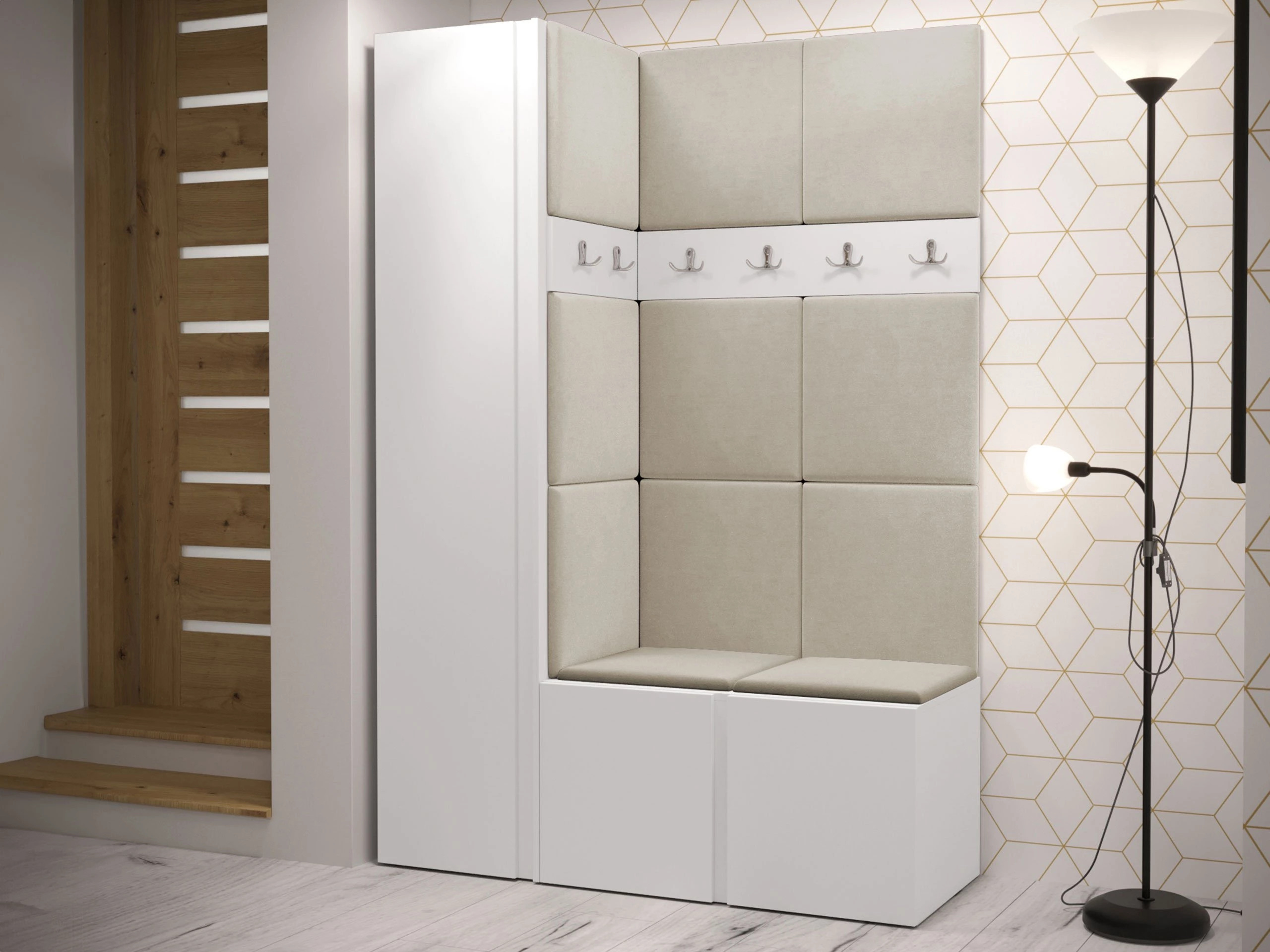 Комплект за антре Hartford 471 (Бял)