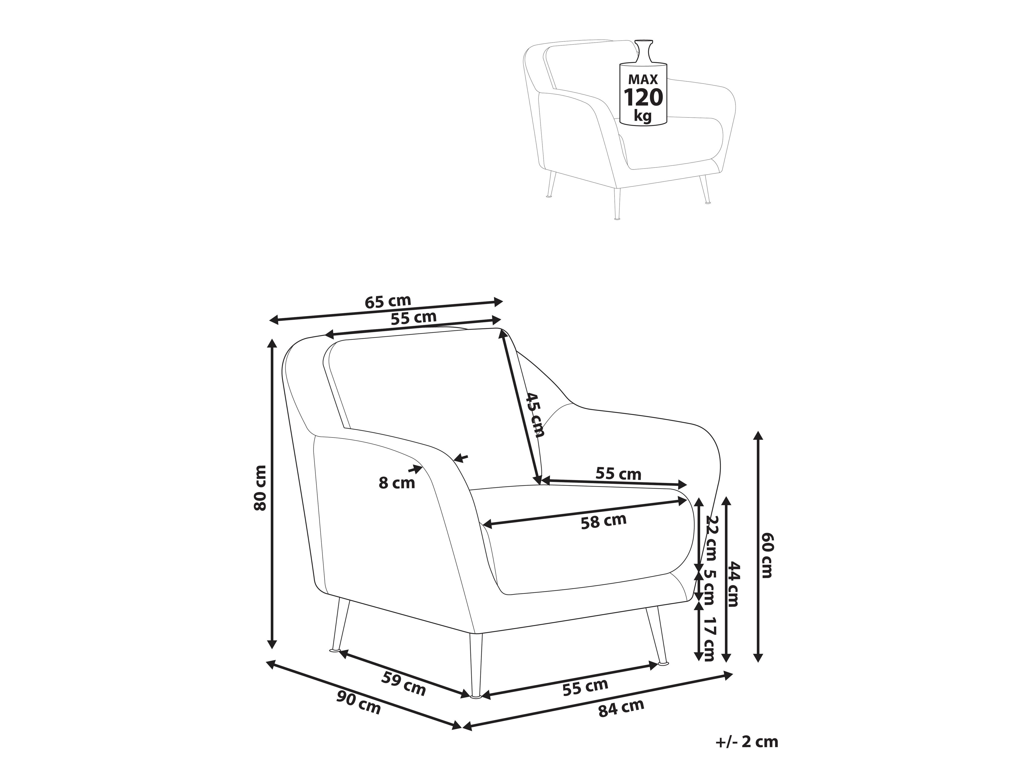 Фотьойл Berwyn 3214 (Тъмнокафяв)