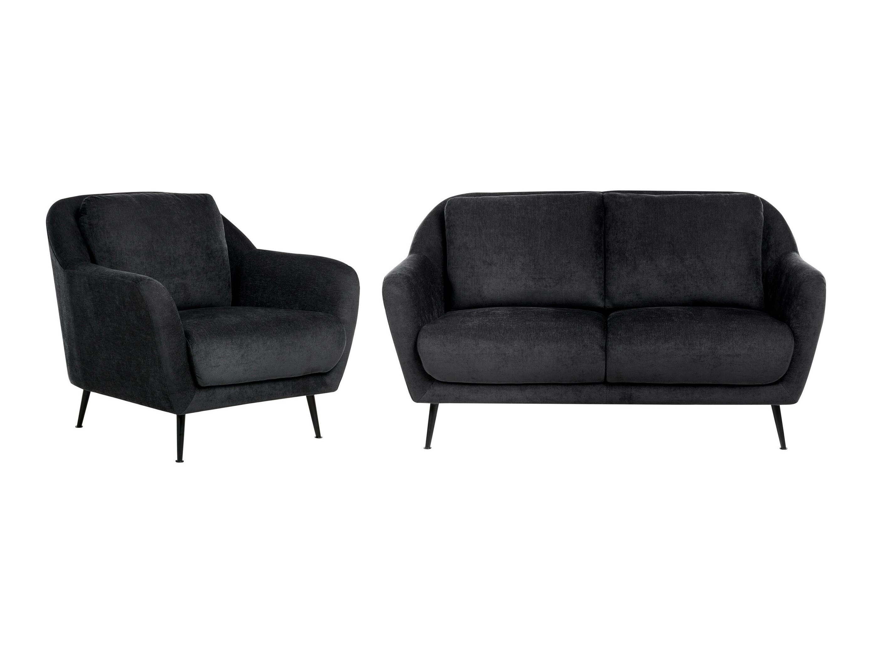 Комплект мека мебел Berwyn 3213 (Черен)