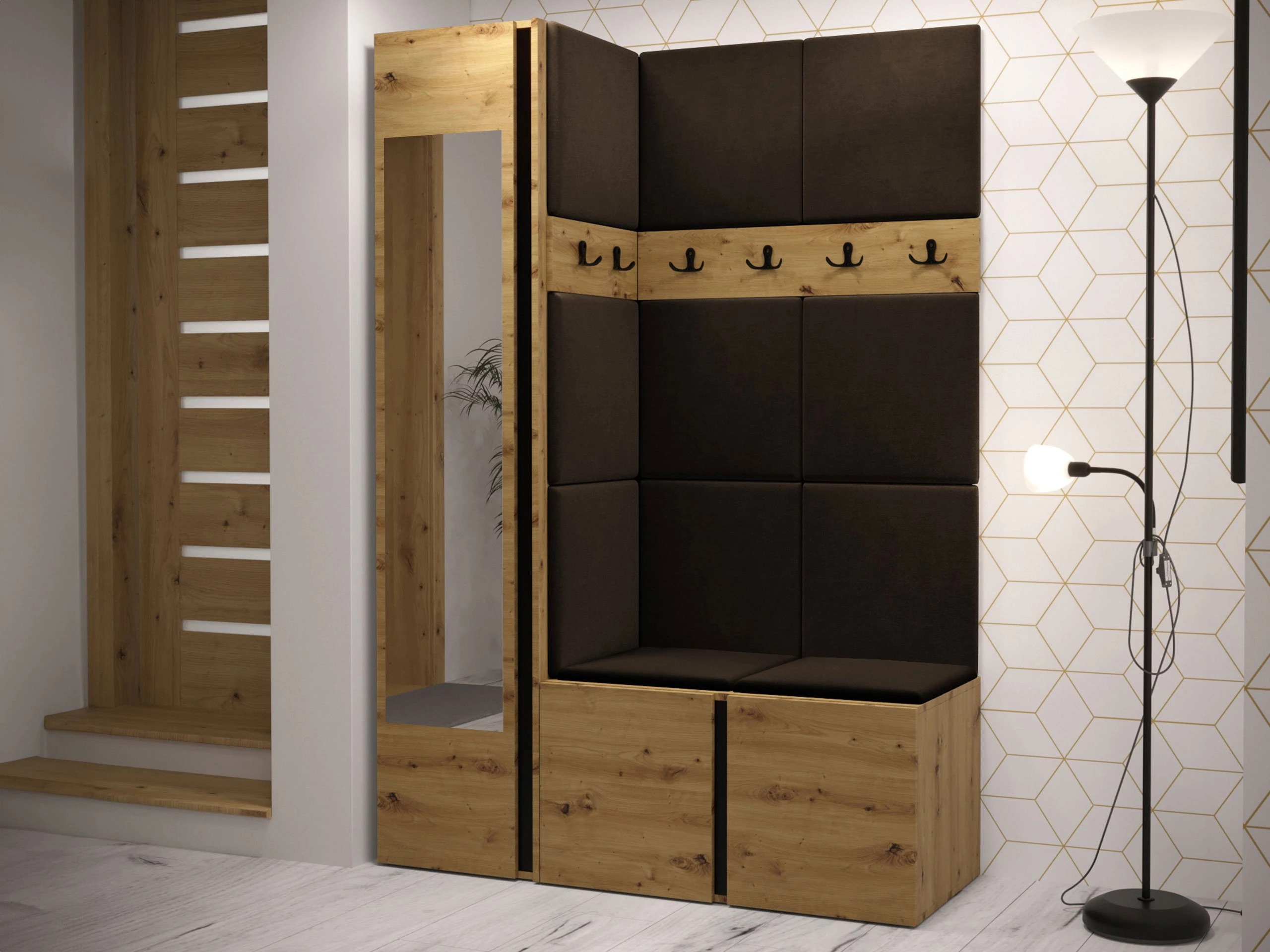 Комплект за антре Hartford 277 (Artisan дъб)