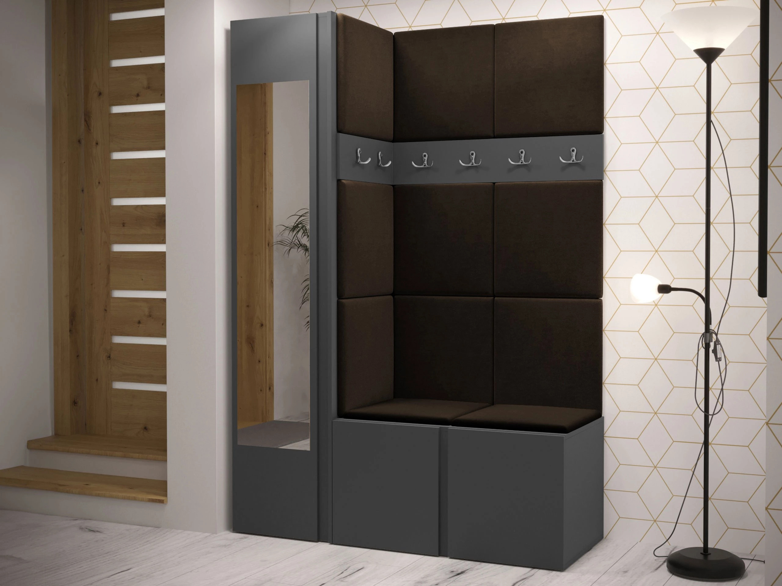 Комплект за антре Hartford 277 (Графит)