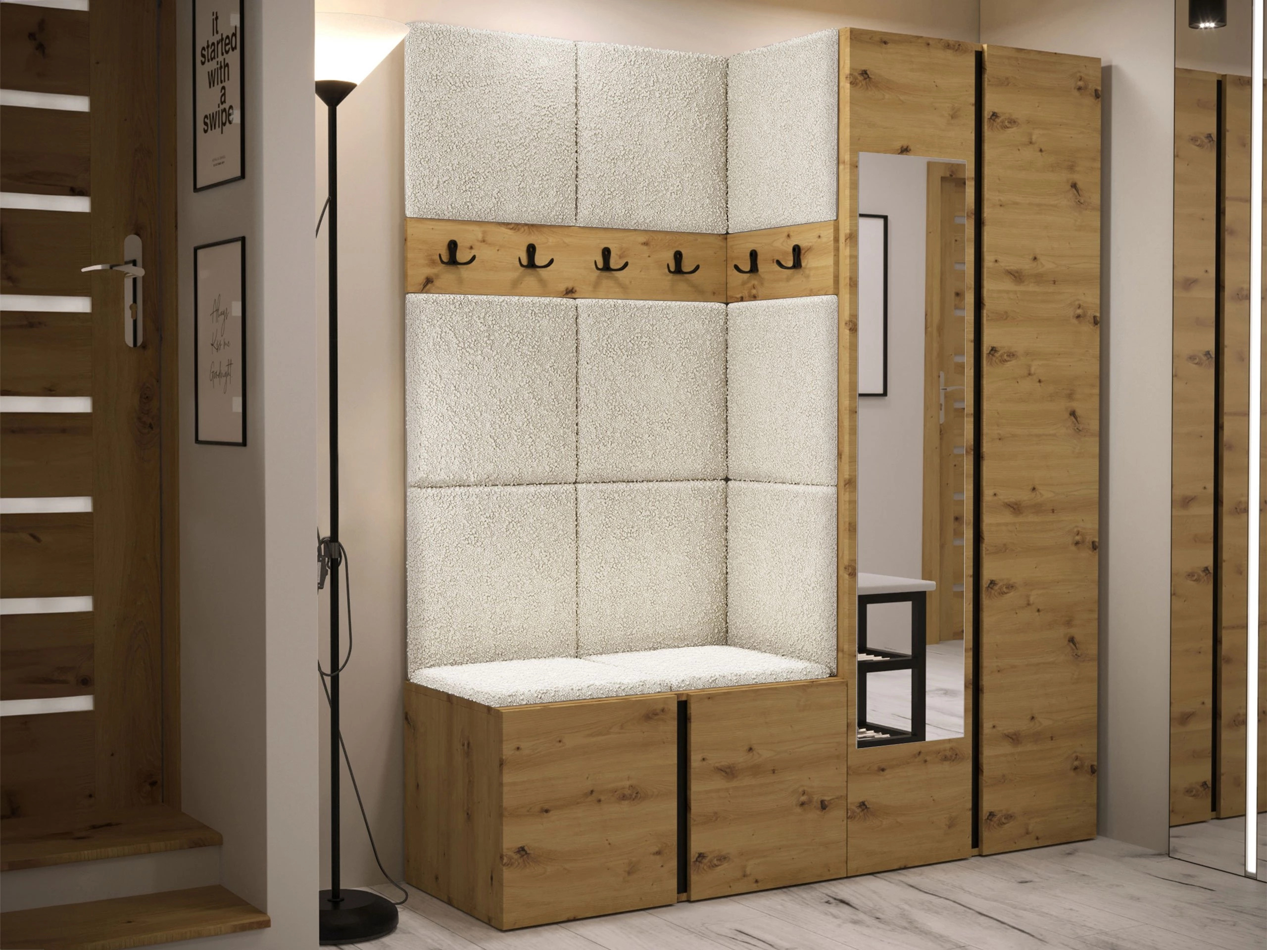 Комплект за антре Hartford 278 (Artisan дъб)