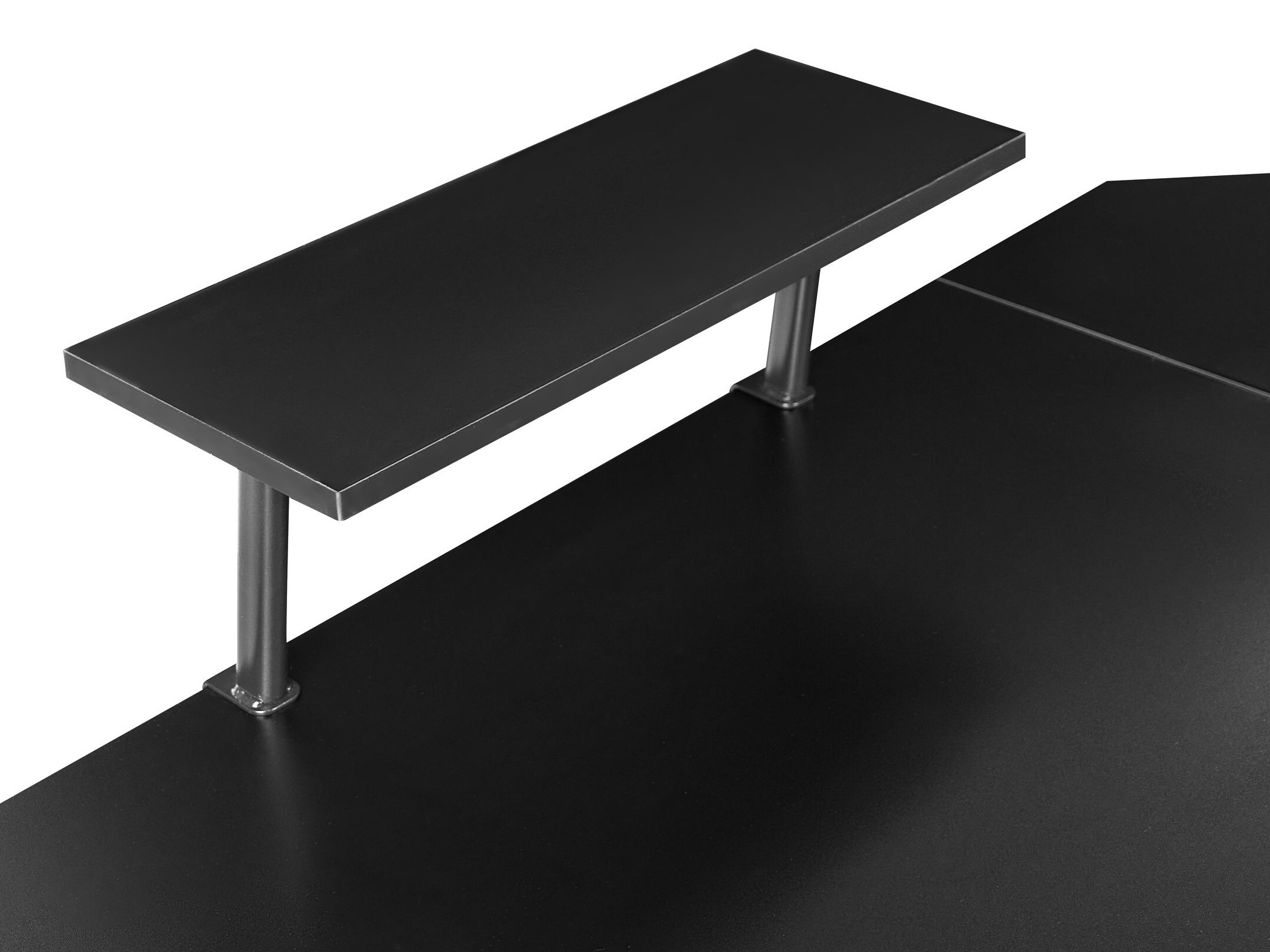 Ъглово офис бюро Berwyn 3218 (Черен)