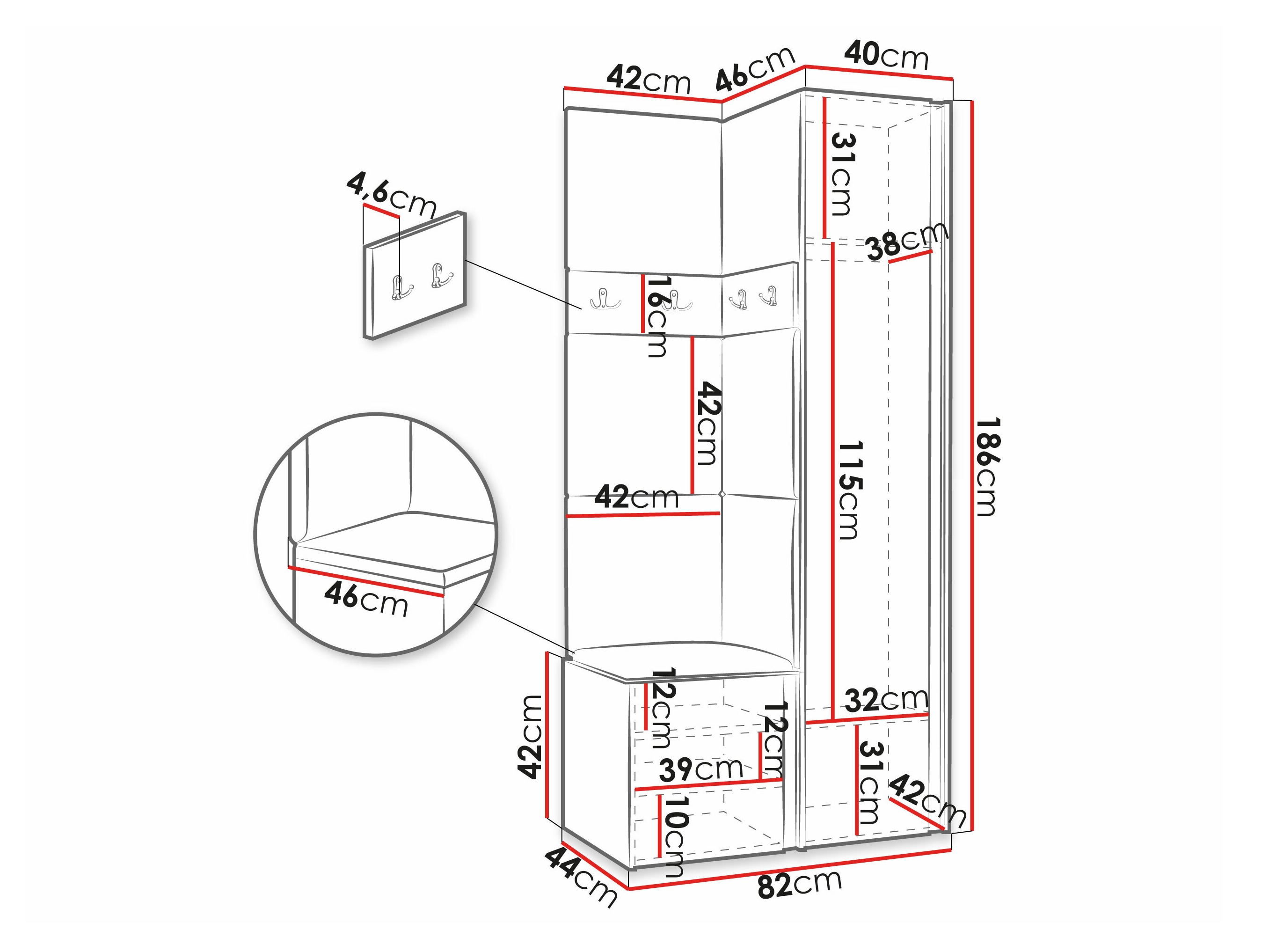 Комплект за антре Pinis XXV (Бял)