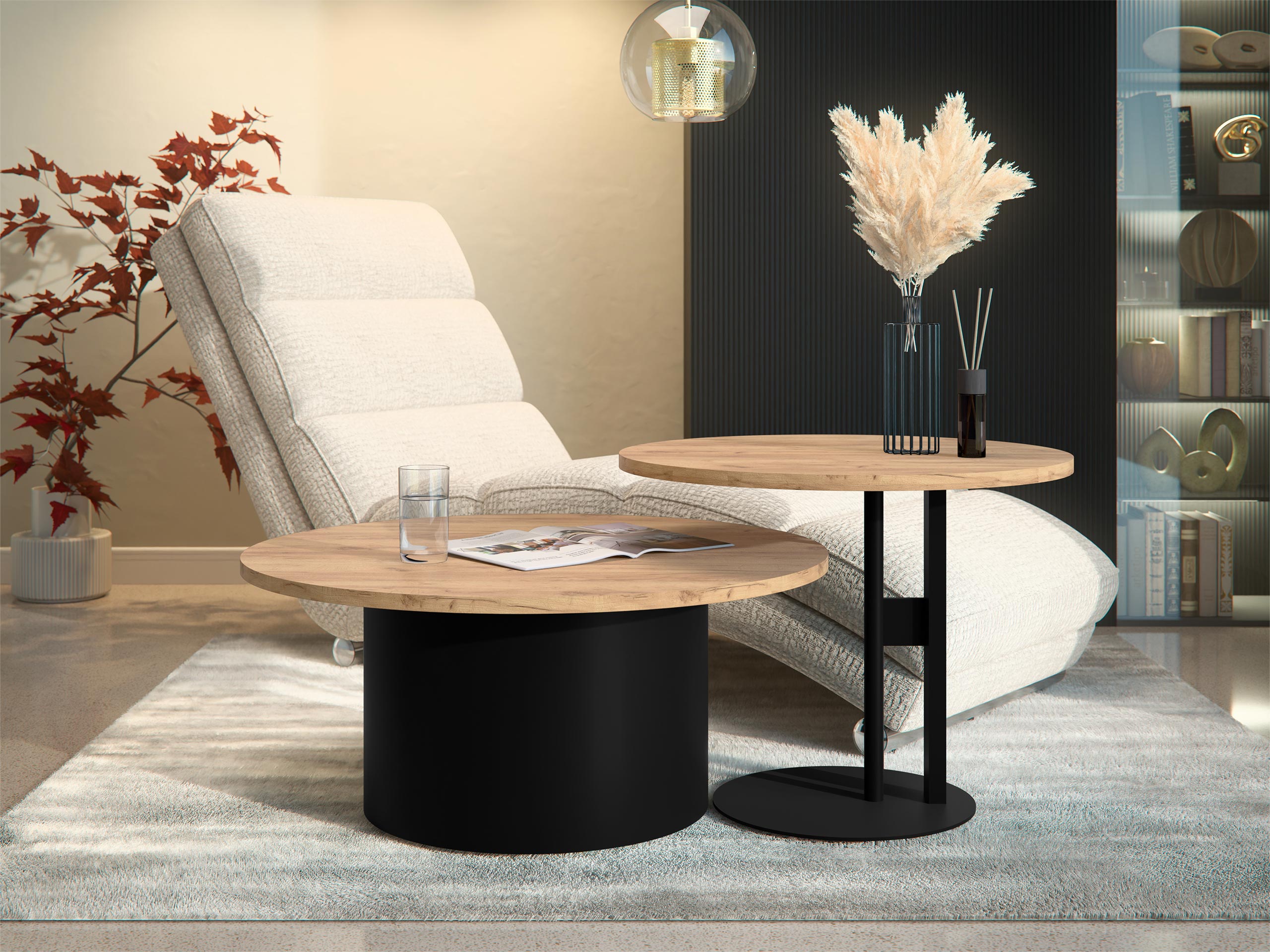 Комплект масички за кафе Oswego 159 (Занаятчийски златен дъб)