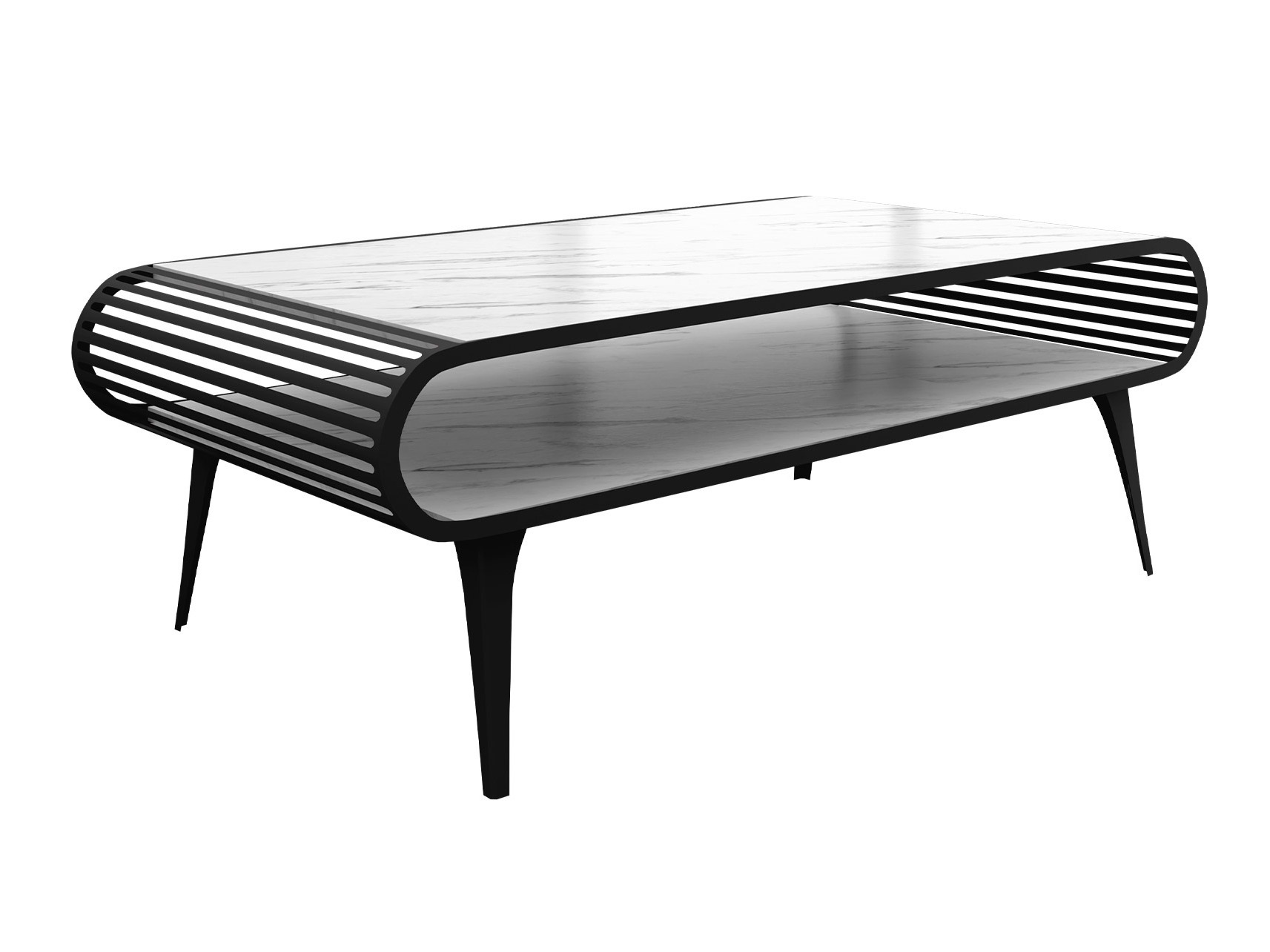 Масичка за кафе Oswego 161 (Бял мрамор)