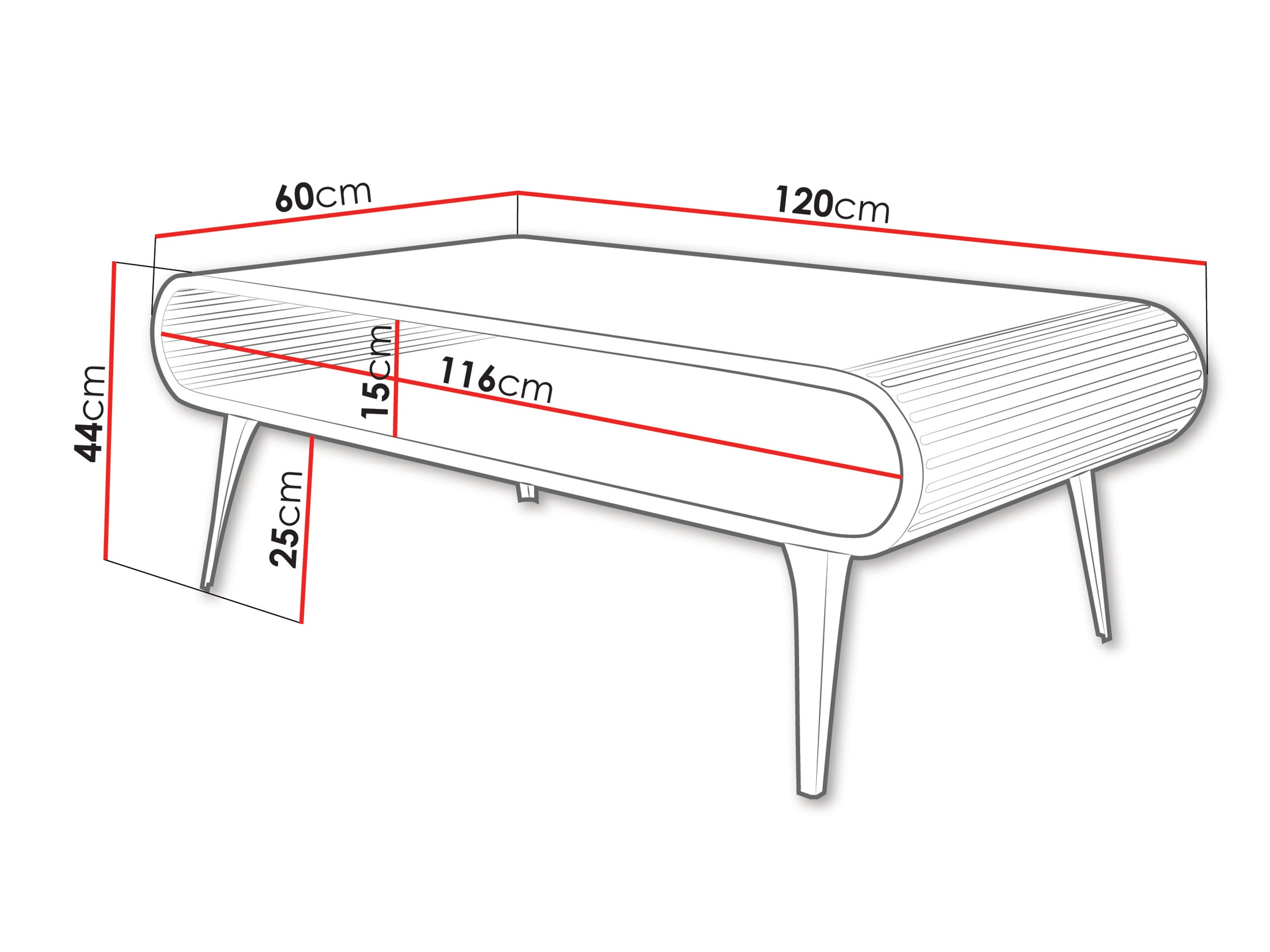 Масичка за кафе Oswego 161 (Черен мрамор)