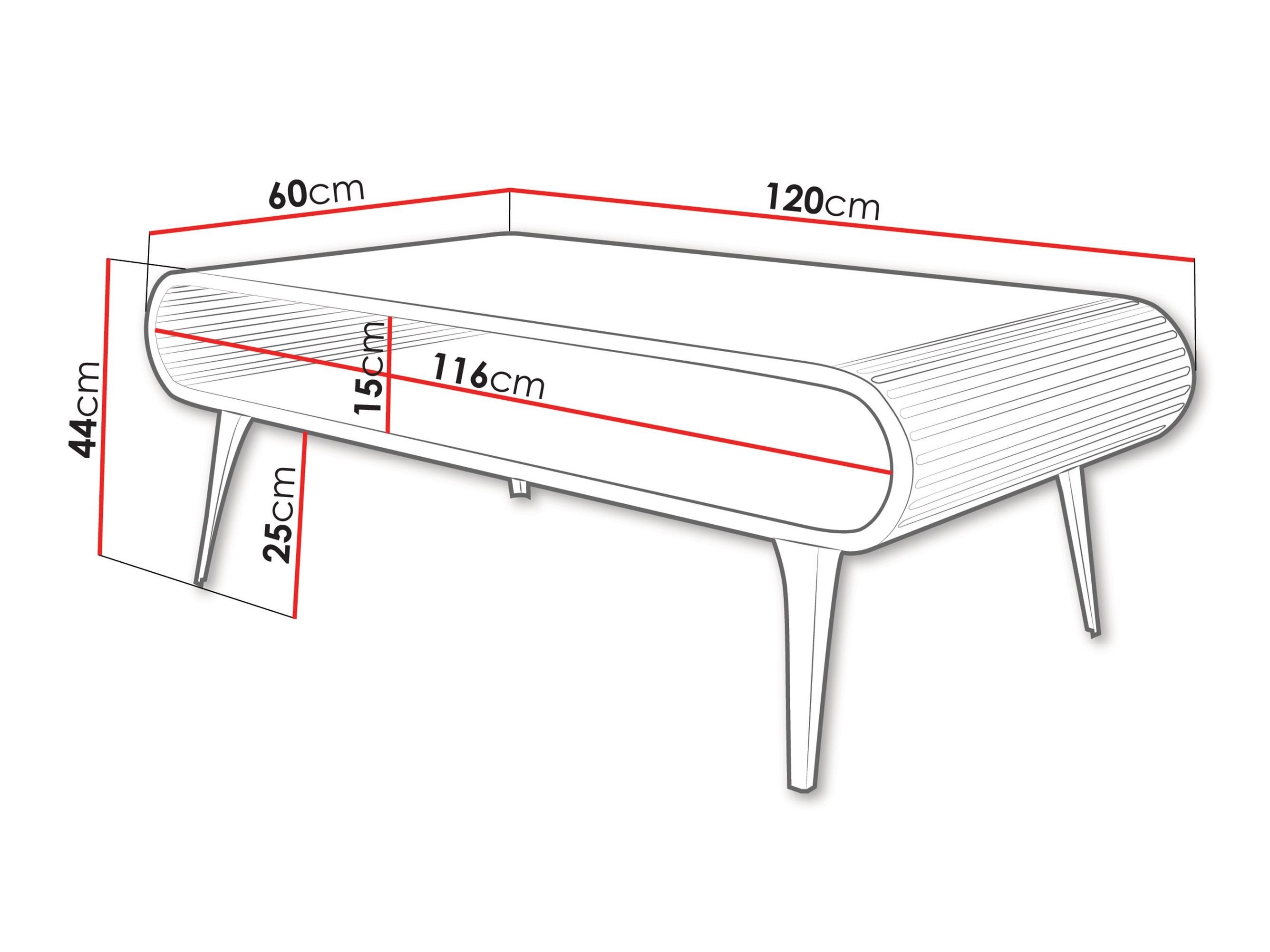 Масичка за кафе Oswego 162 (Бял)